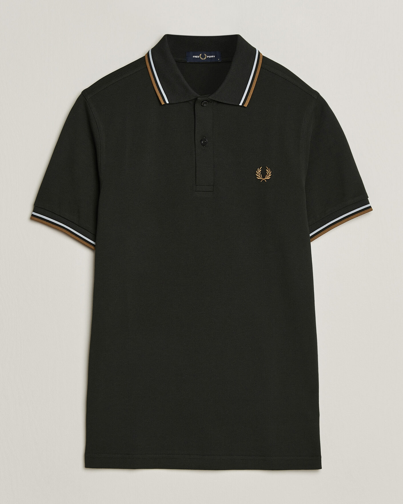 Uomini | Polo | Fred Perry | Twin Tipped Polo Shirt Night Green