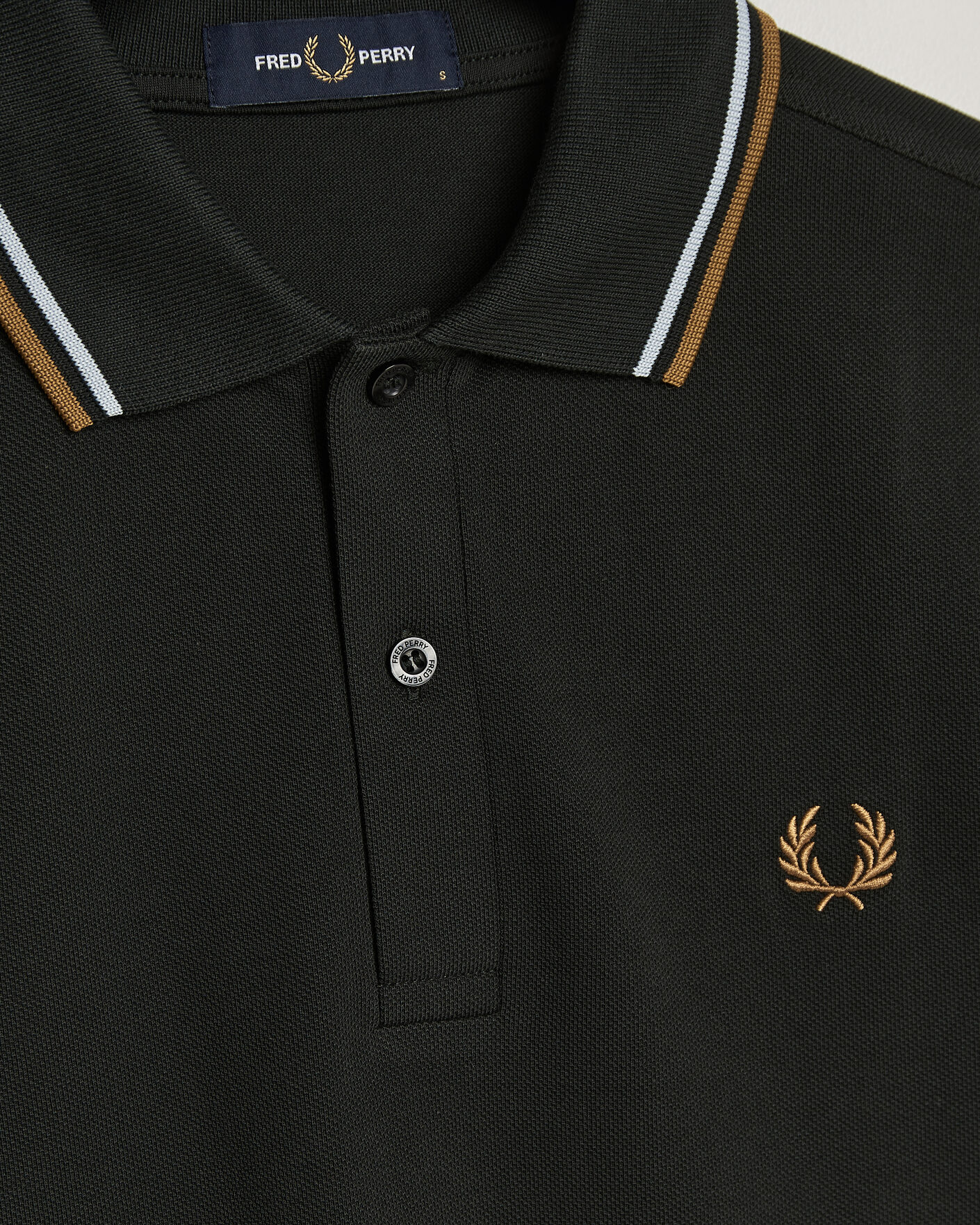 Uomini | Polo | Fred Perry | Twin Tipped Polo Shirt Night Green