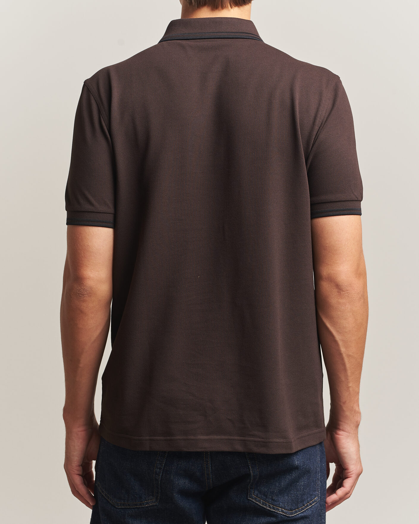 Uomini | Polo | Fred Perry | Twin Tipped Polo Shirt Rich Brown