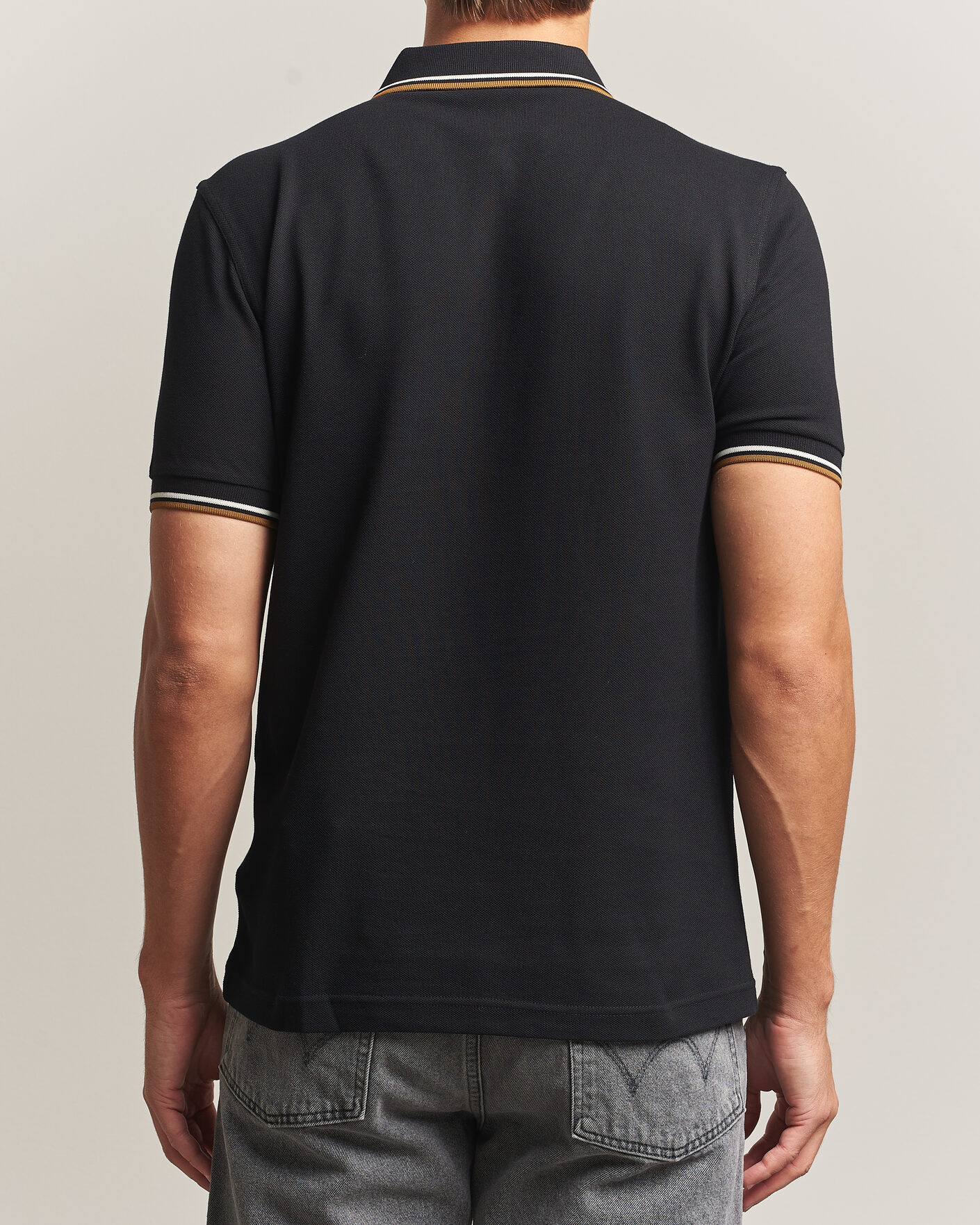 Uomini | Polo | Fred Perry | Twin Tipped Polo Shirt Black