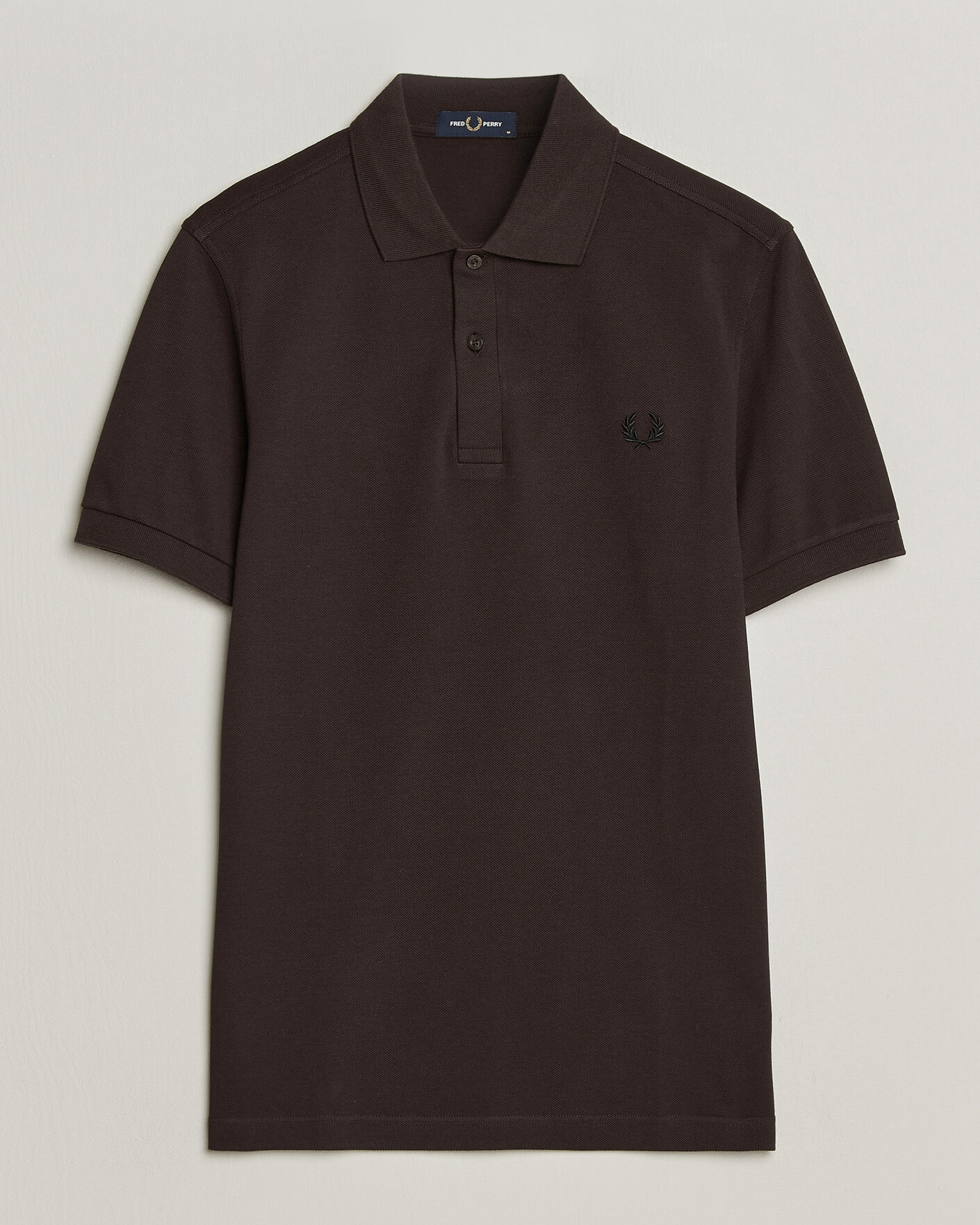Uomini | Polo | Fred Perry | Plain Polo Shirt Night Rich Brown