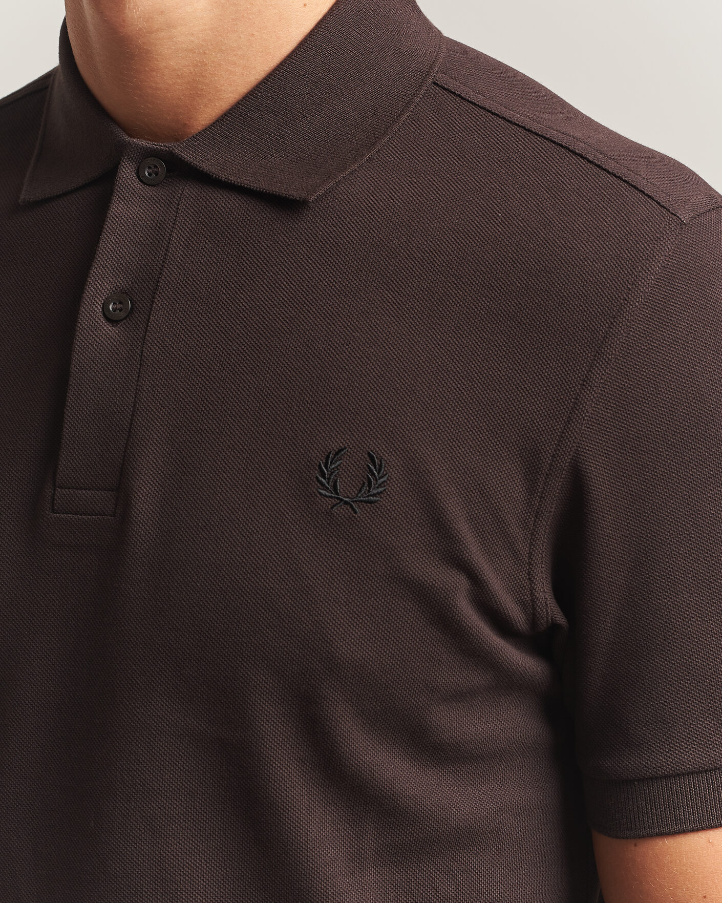 Uomini | Polo | Fred Perry | Plain Polo Shirt Night Rich Brown