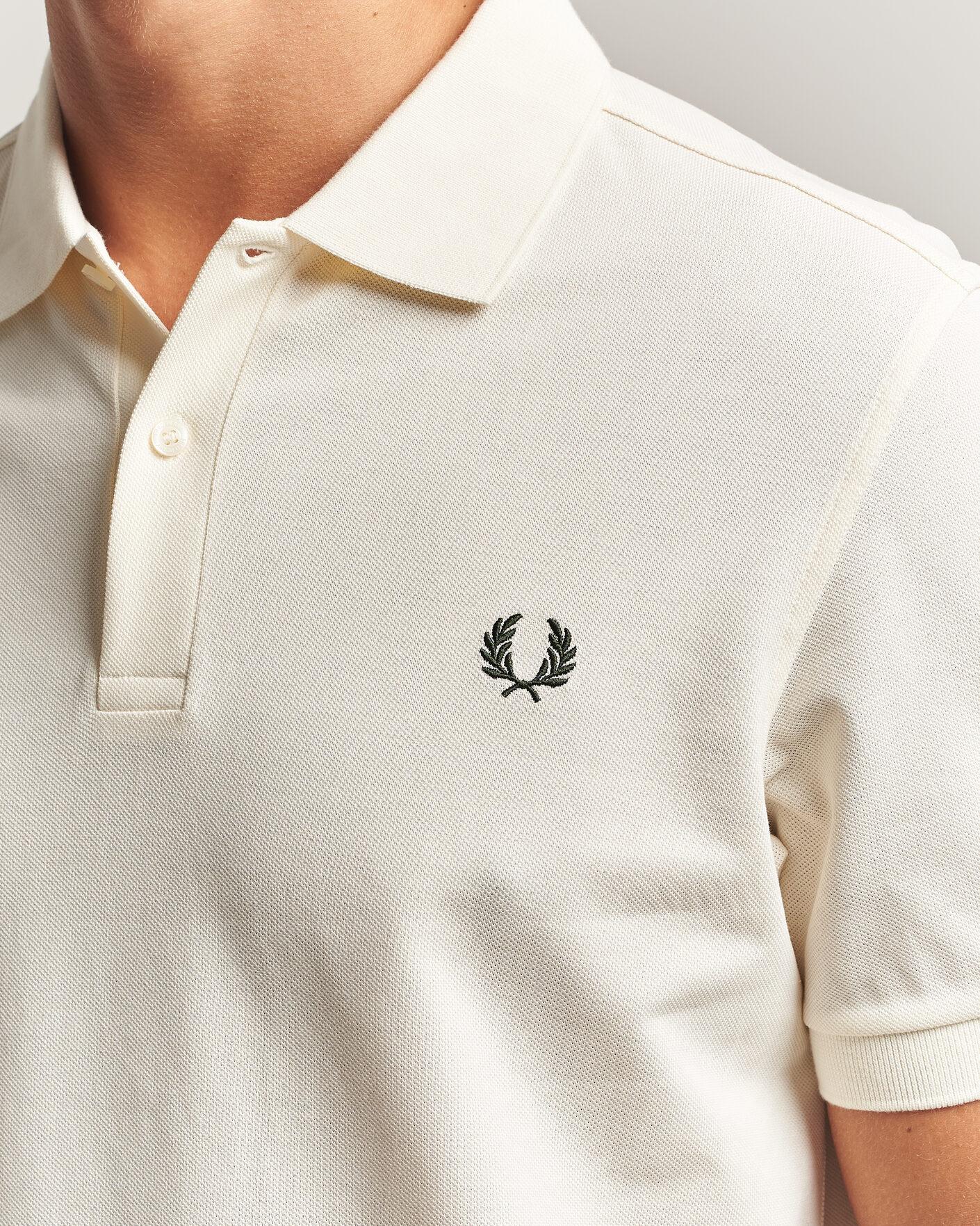 Uomini | Polo | Fred Perry | Plain Polo Shirt Night Ecru