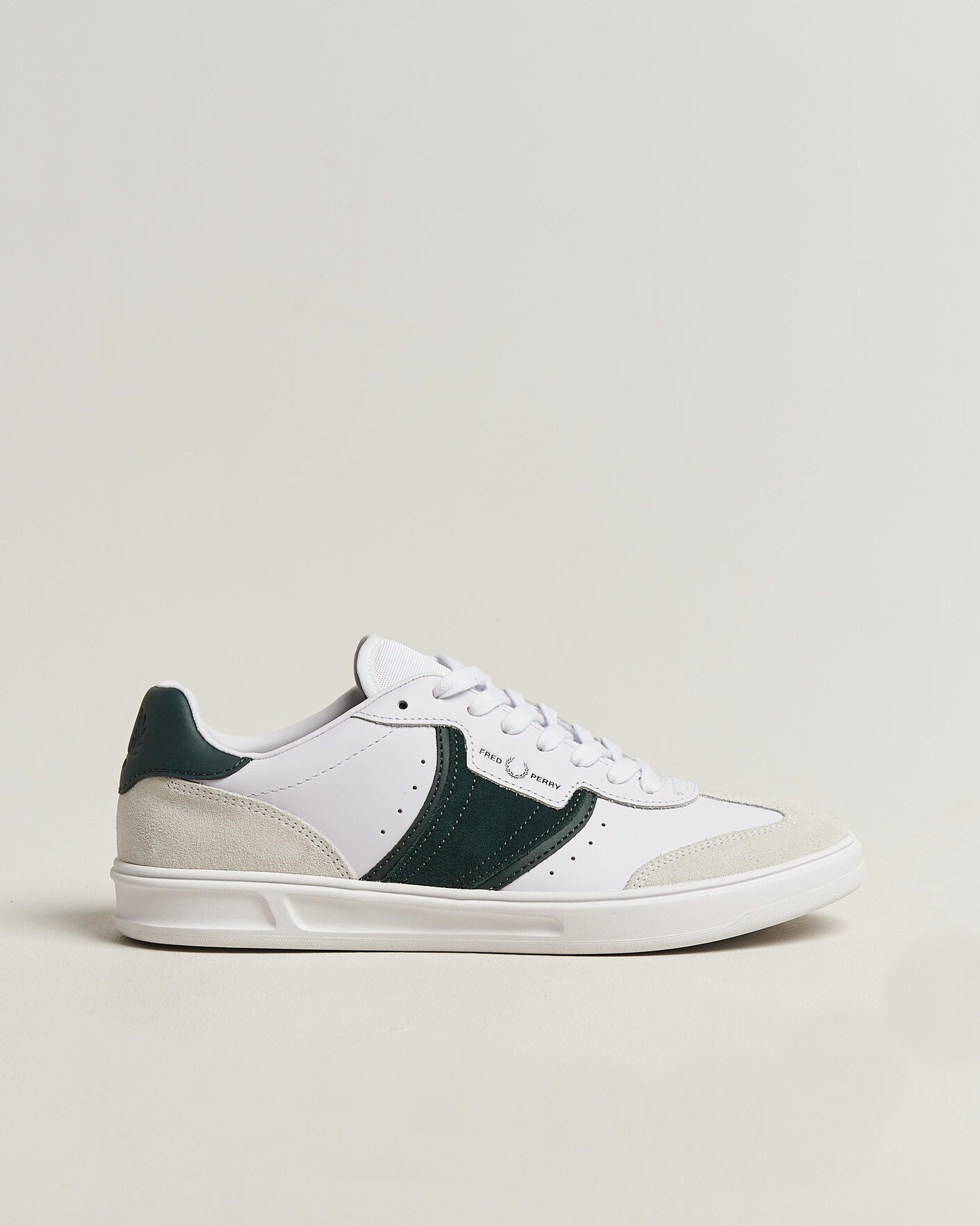 Uomini | Sneakers | Fred Perry | B4 Leather/Suede Sneaker White