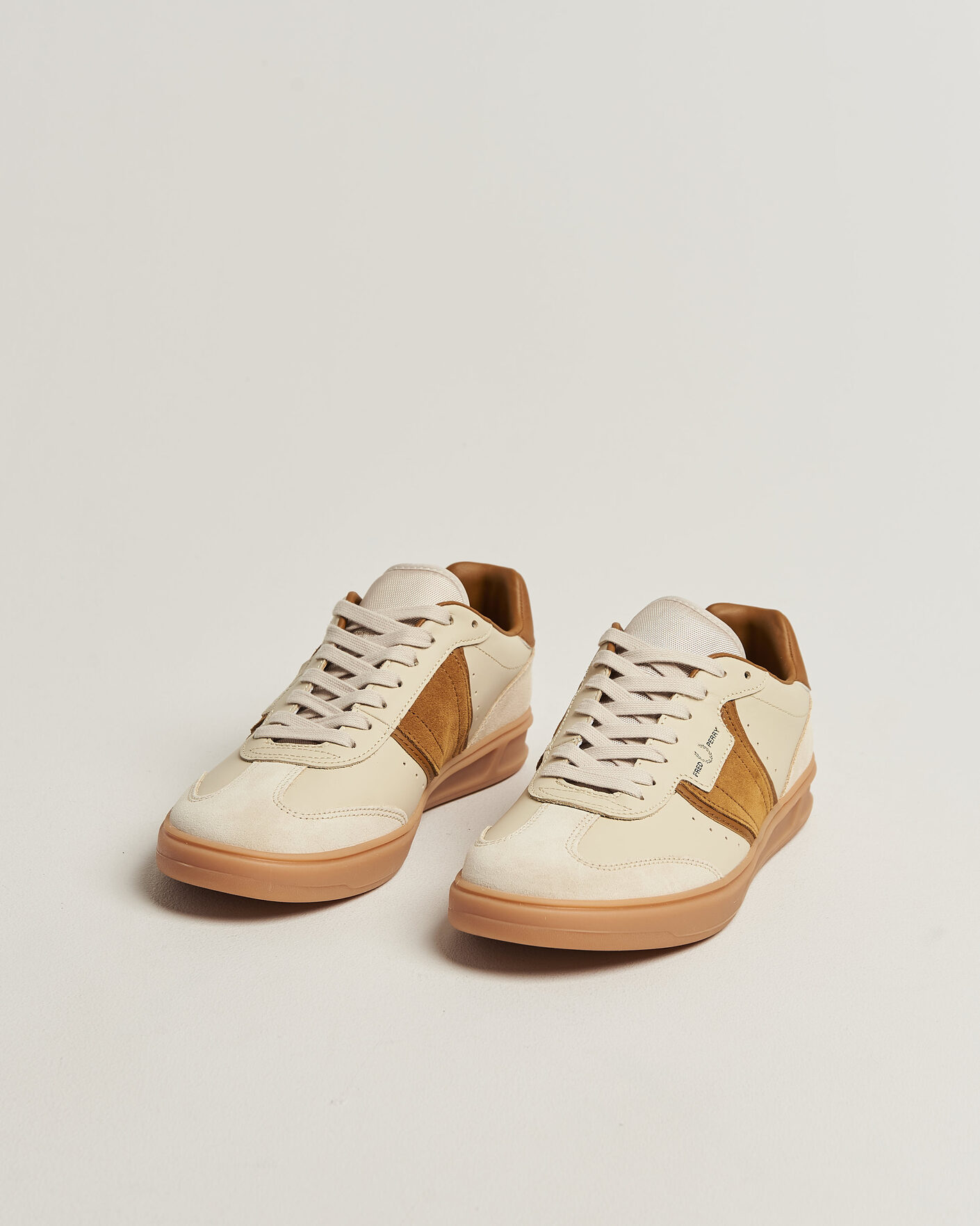 Uomini | Sneakers | Fred Perry | B4 Leather/Suede Sneaker Oatmeal