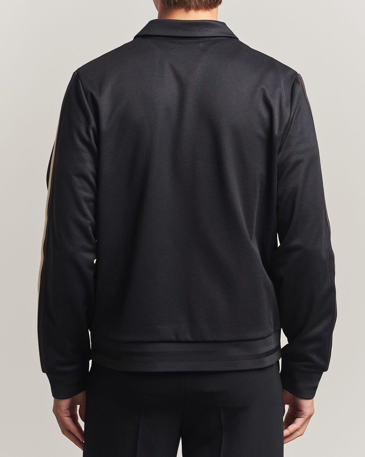 Uomini | Maglieria | Fred Perry | Tipped Taped Track Jacket Black