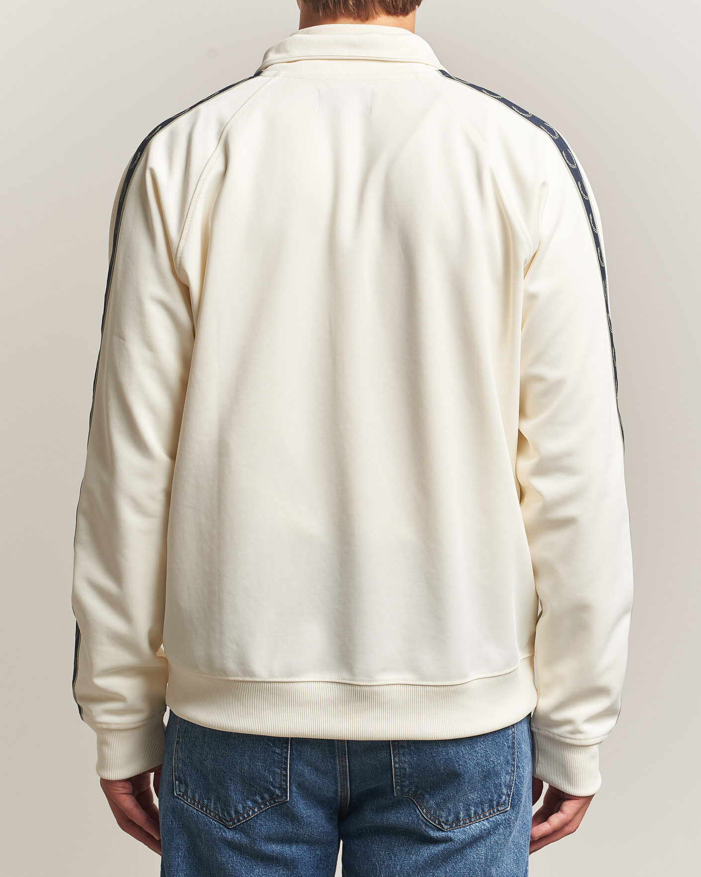 Uomini | Maglieria | Fred Perry | Taped Track Jacket Ecru