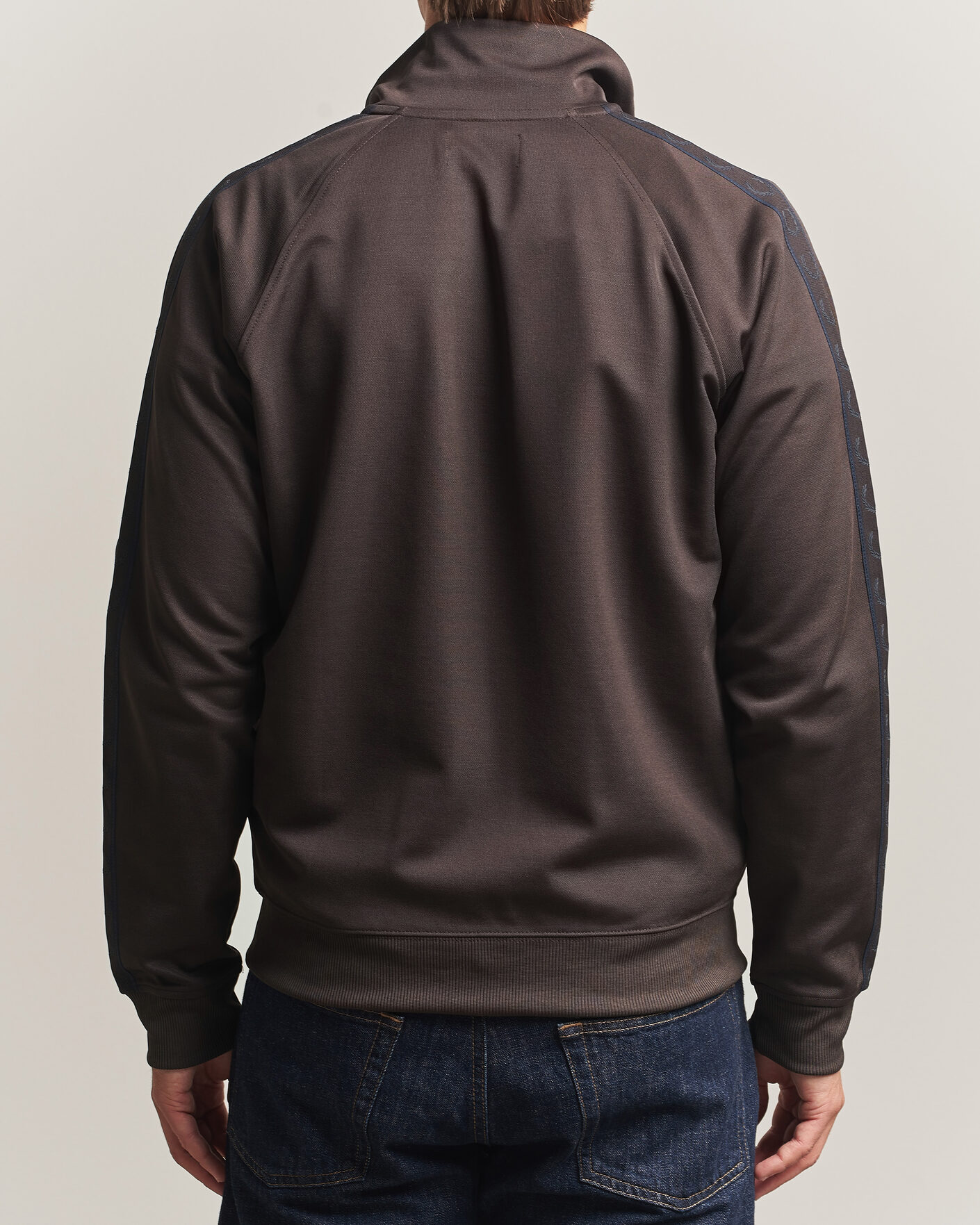 Uomini | Maglieria | Fred Perry | Taped Track Jacket Rich Brown