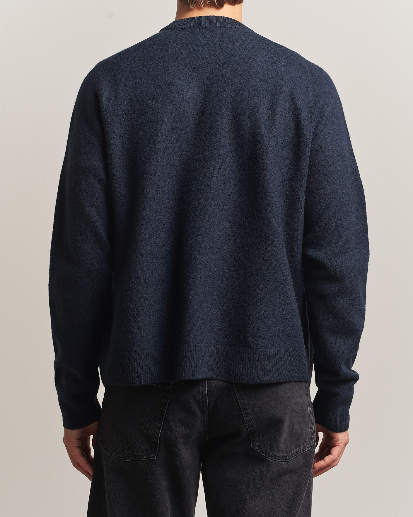 Uomini | Maglieria | Fred Perry | Wool Saddle Sleeve Cardigan Navy
