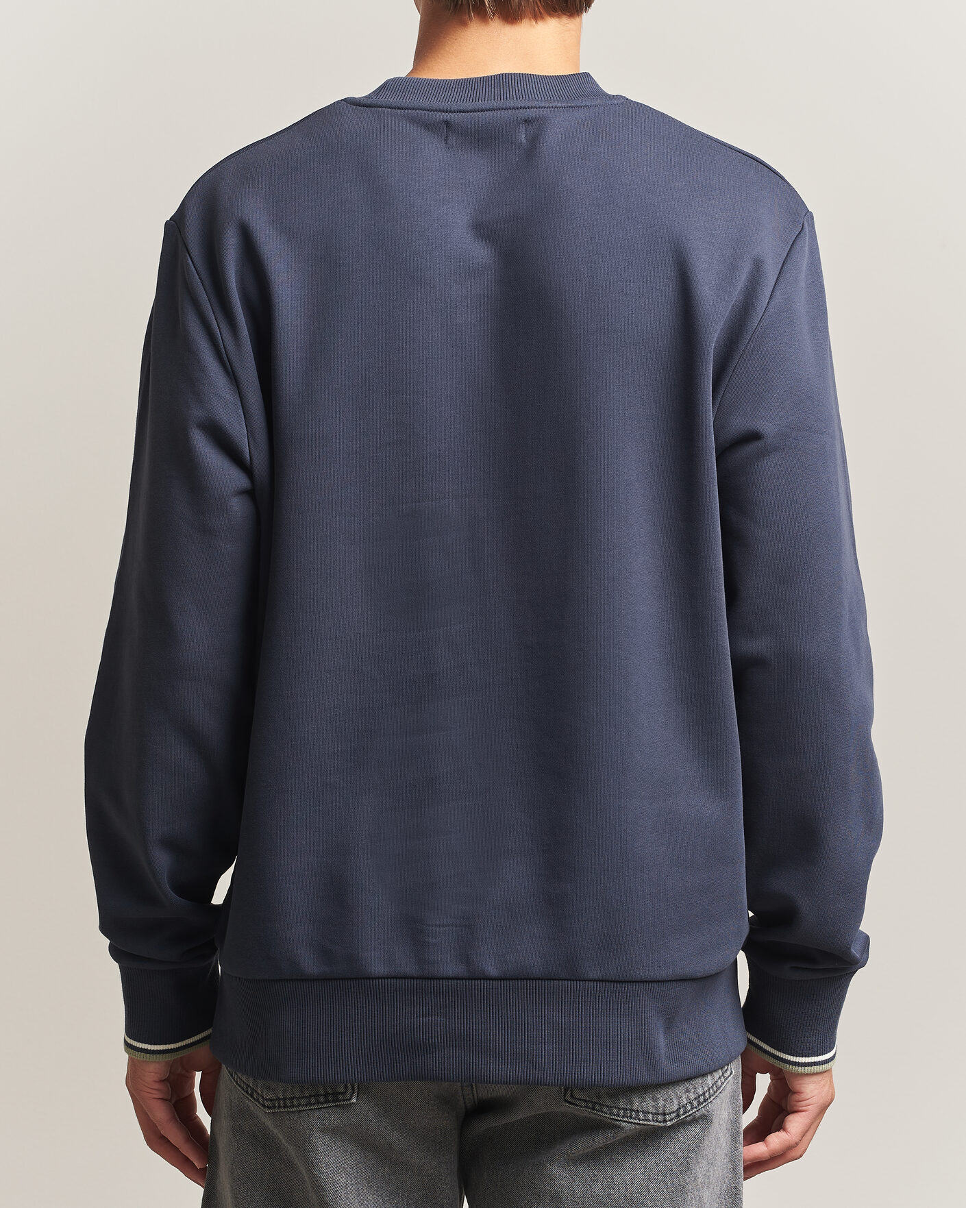 Uomini | Maglieria | Fred Perry | Crew Neck Sweatshirt Dark Airforce