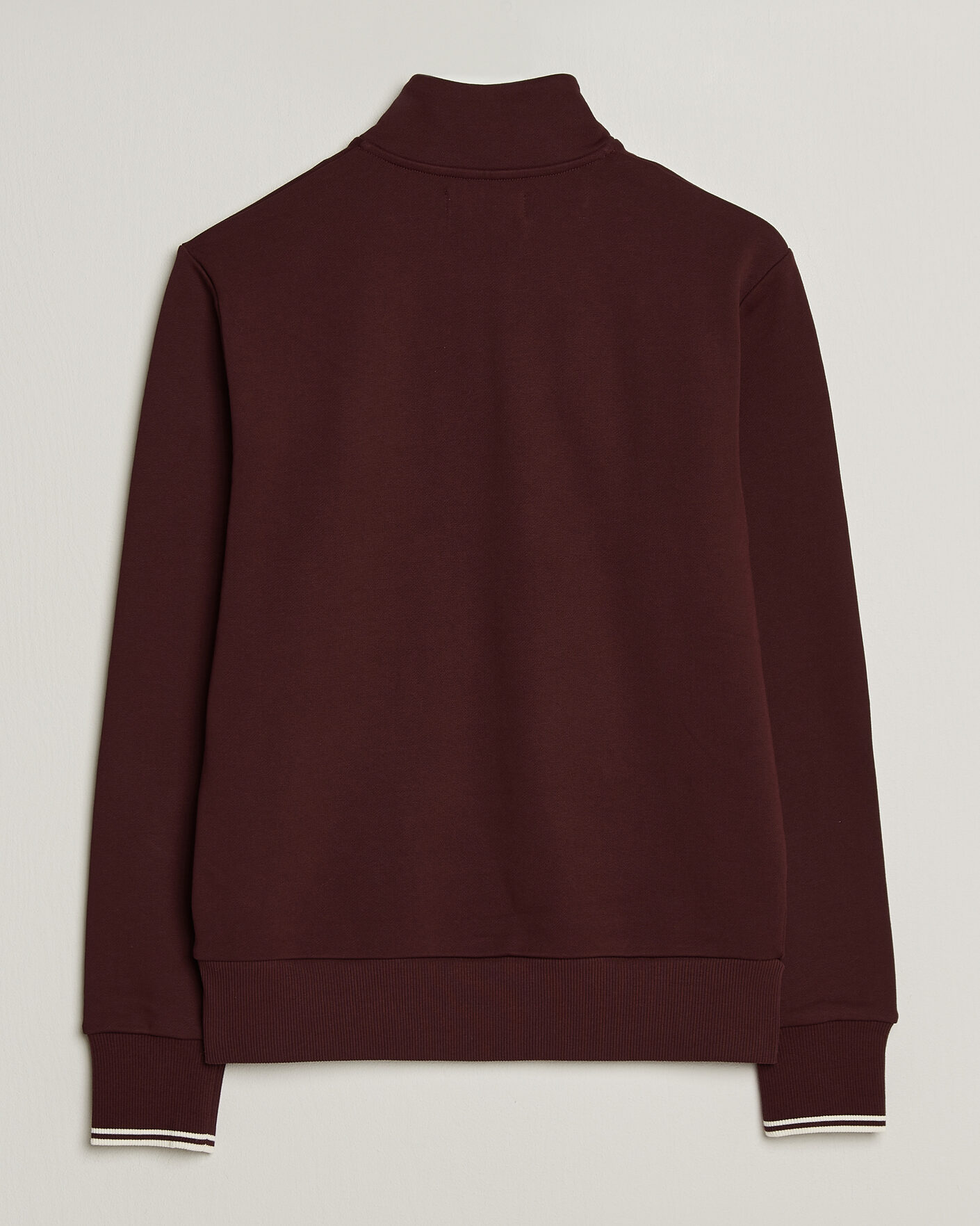 Uomini | Maglieria | Fred Perry | Half Zip Sweatshirt Oxblood