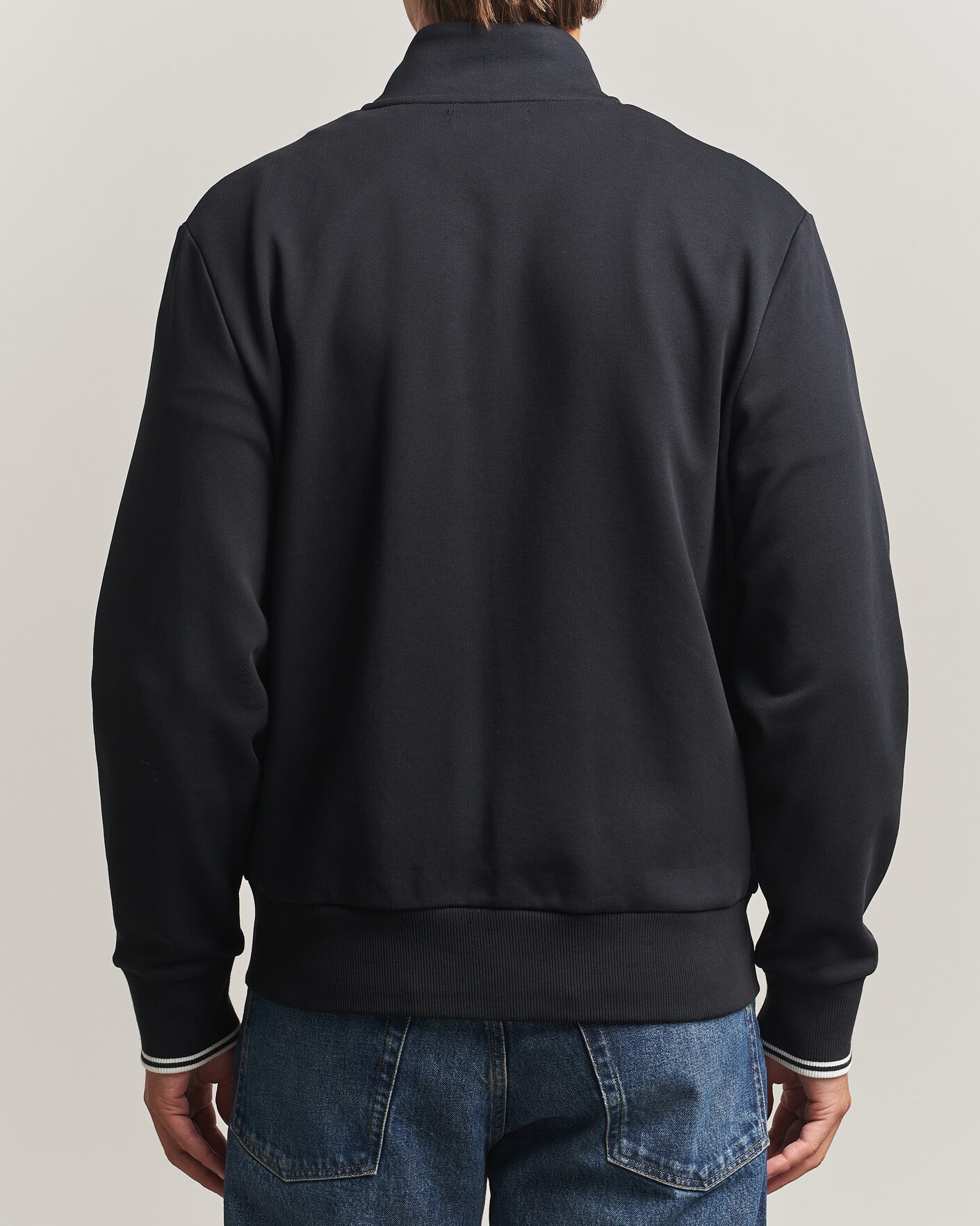 Uomini | Maglieria | Fred Perry | Full Zip Sweatshirt Black