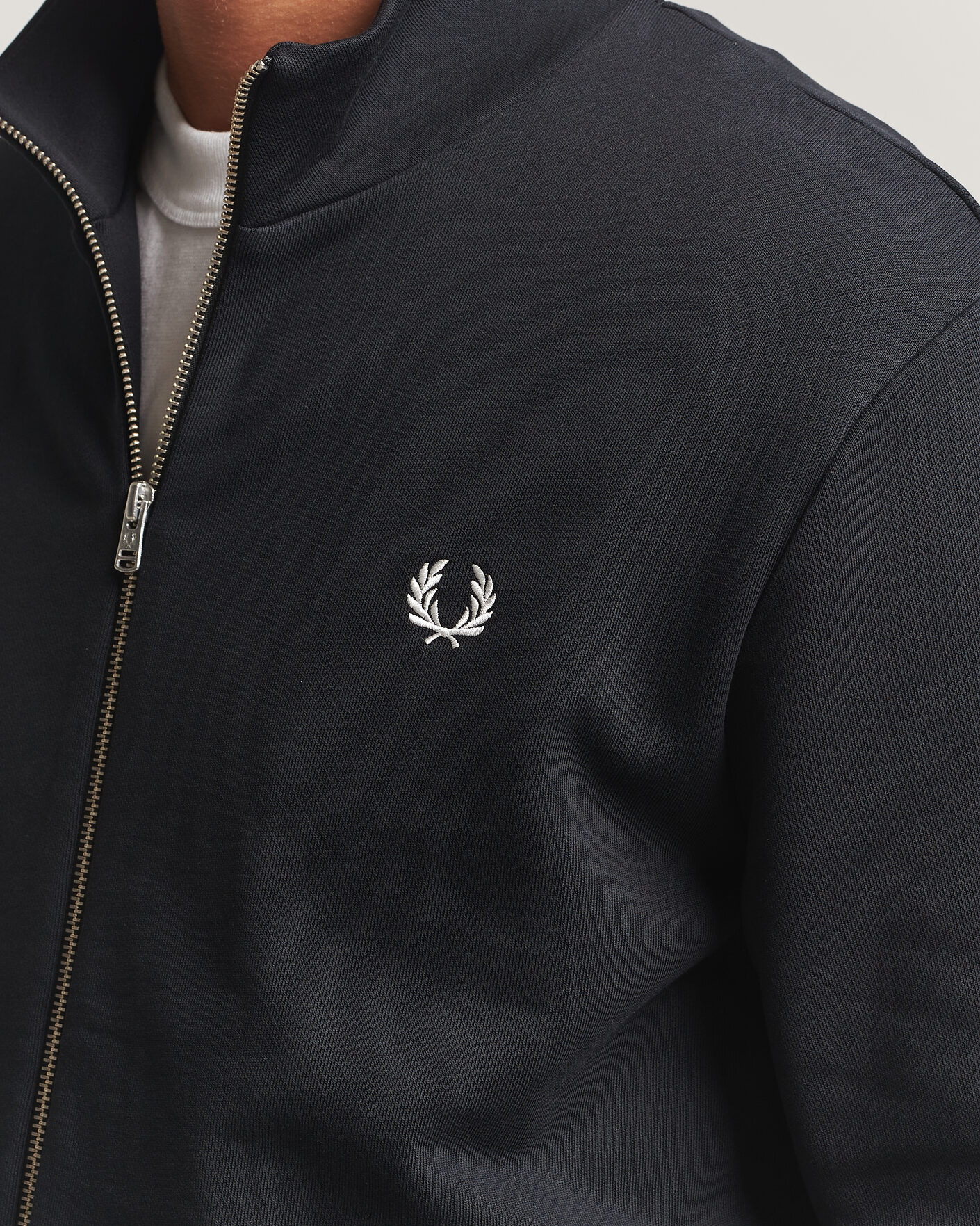 Uomini | Maglieria | Fred Perry | Full Zip Sweatshirt Black