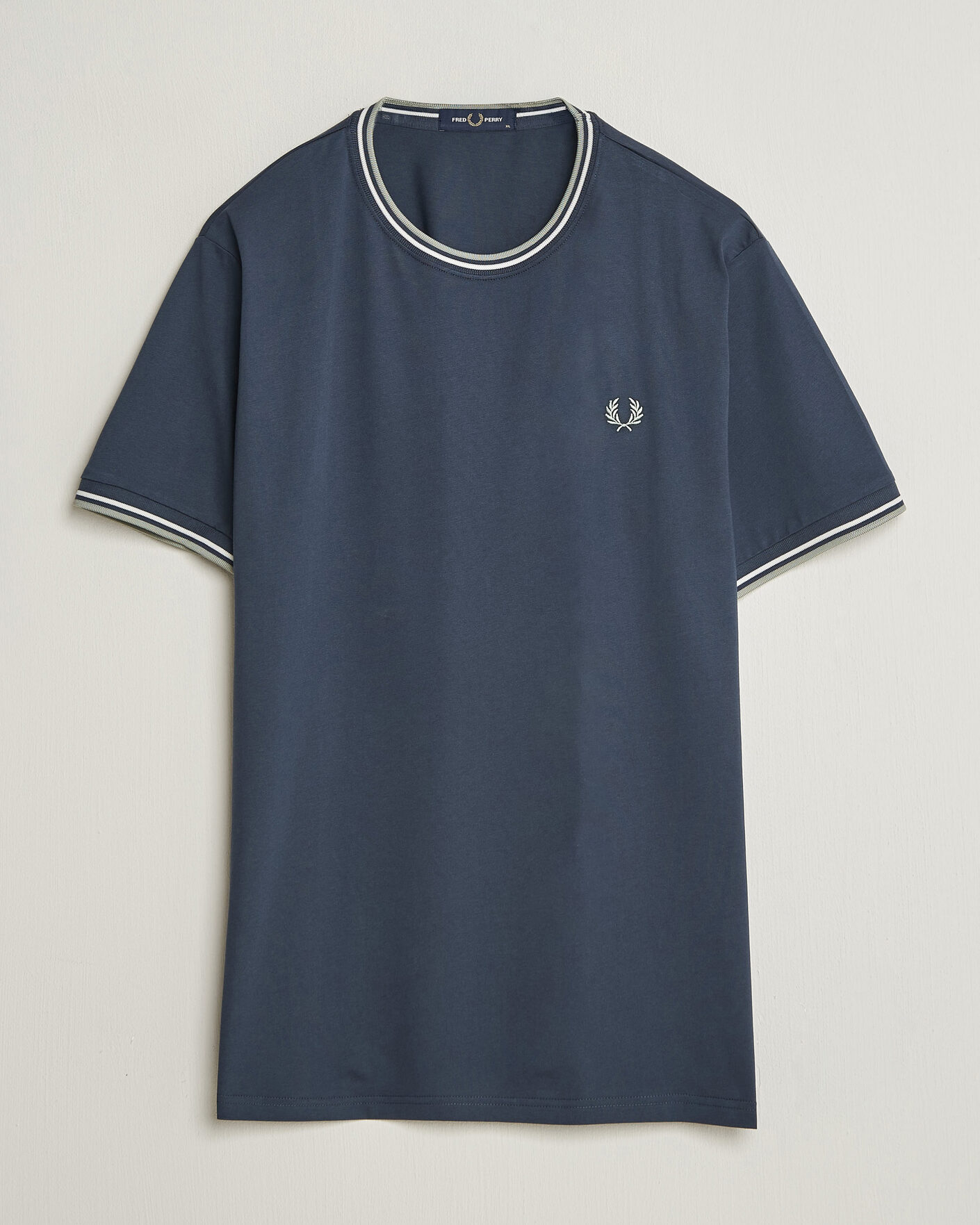 Uomini | T-shirt | Fred Perry | Twin Tipped T-Shirt Dark Airforce