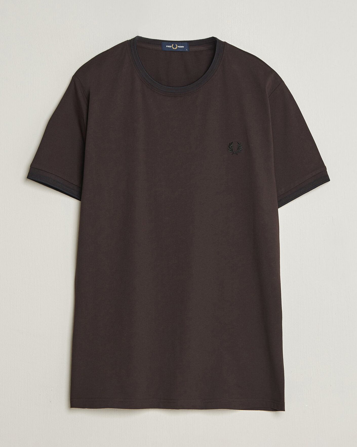 Uomini | T-shirt | Fred Perry | Twin Tipped T-Shirt Rich Brown