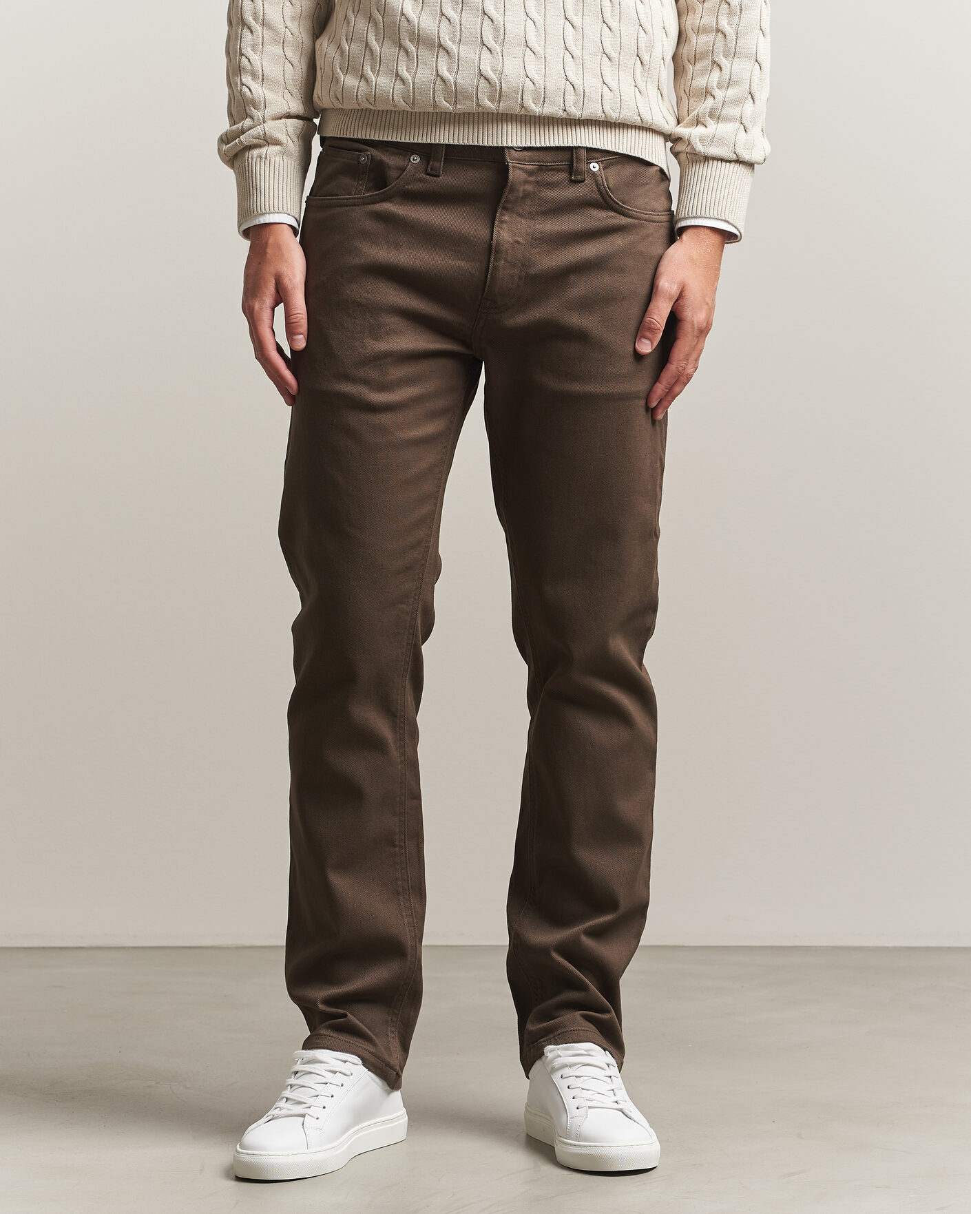 Uomini | Pantaloni | Gant | Regular Fit Soft Twill 5-Pocket Pants Shadow Brown
