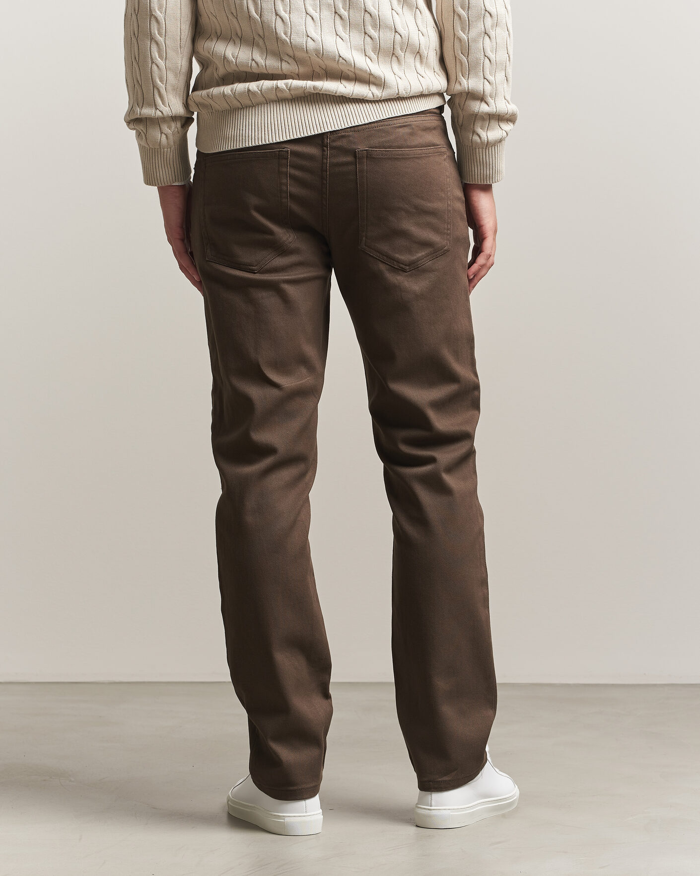 Uomini | Pantaloni | Gant | Regular Fit Soft Twill 5-Pocket Pants Shadow Brown
