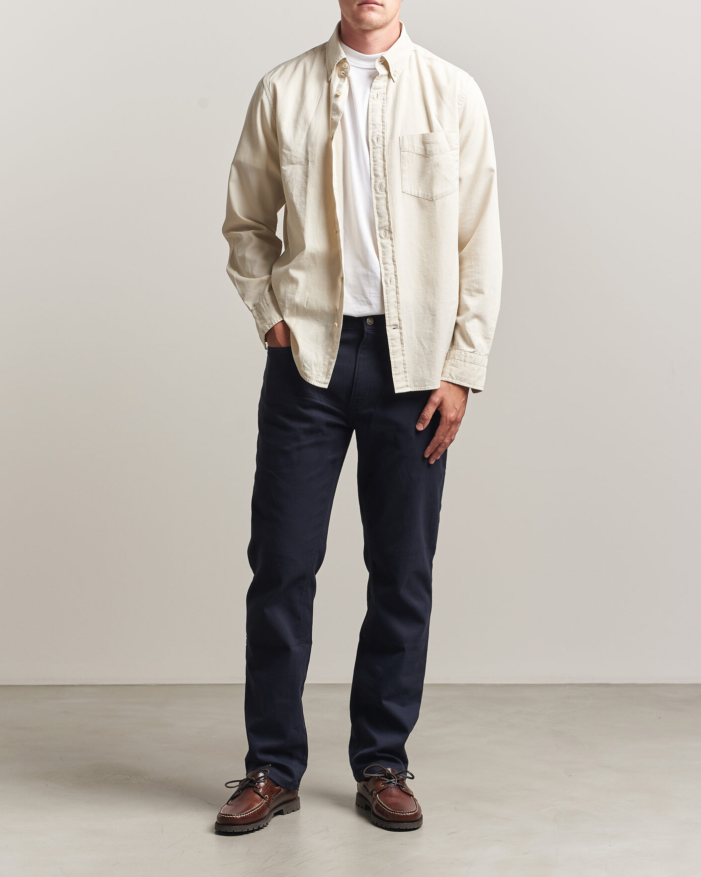 Uomini | Pantaloni | Gant | Regular Fit Soft Twill 5-Pocket Pants Evening Blue