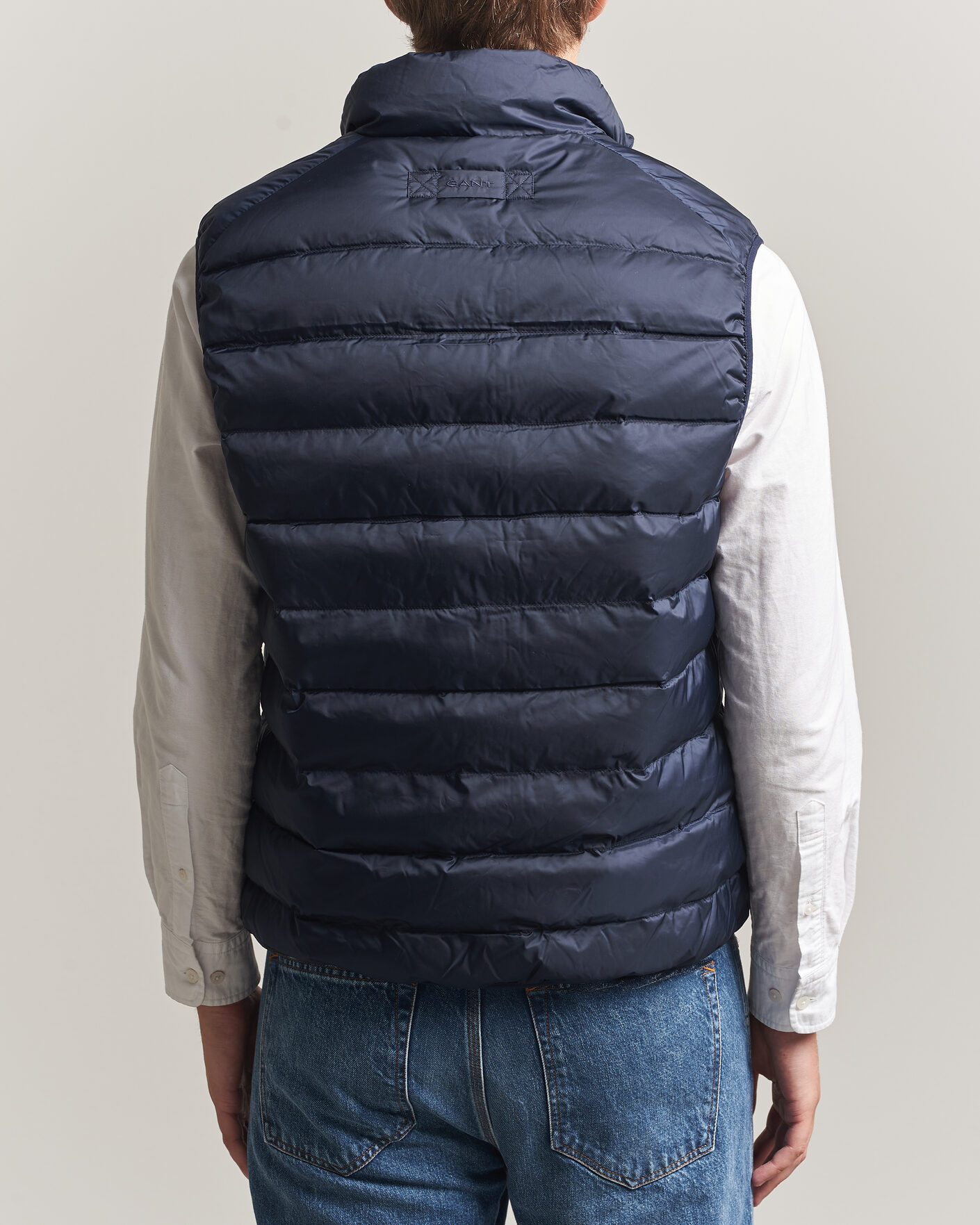 Uomini | Gilet | Gant | Light Down Vest Evening Blue