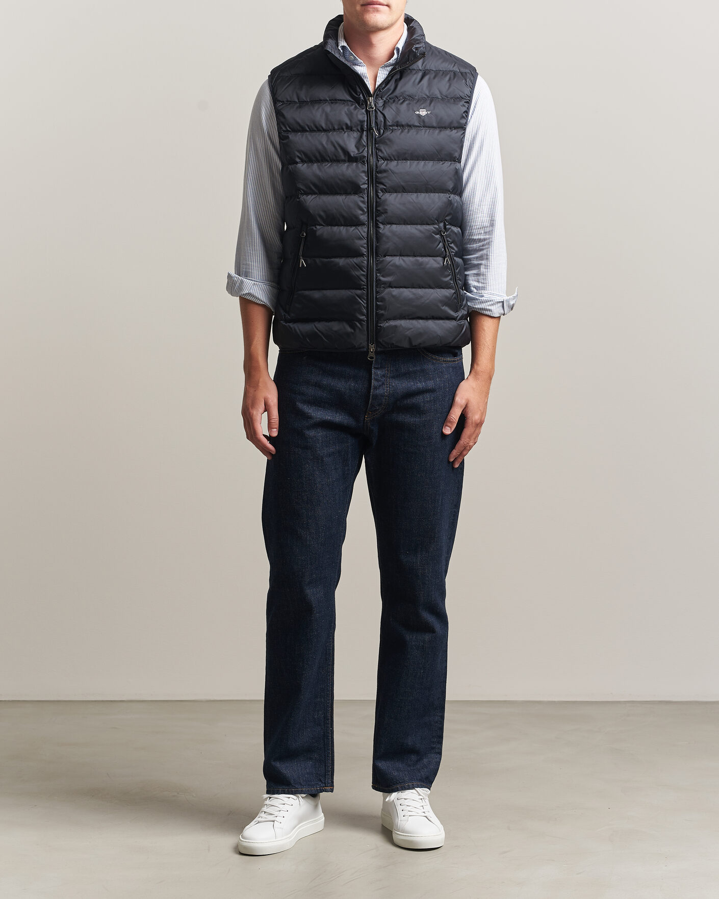 Uomini | Gilet | Gant | Light Down Vest Black