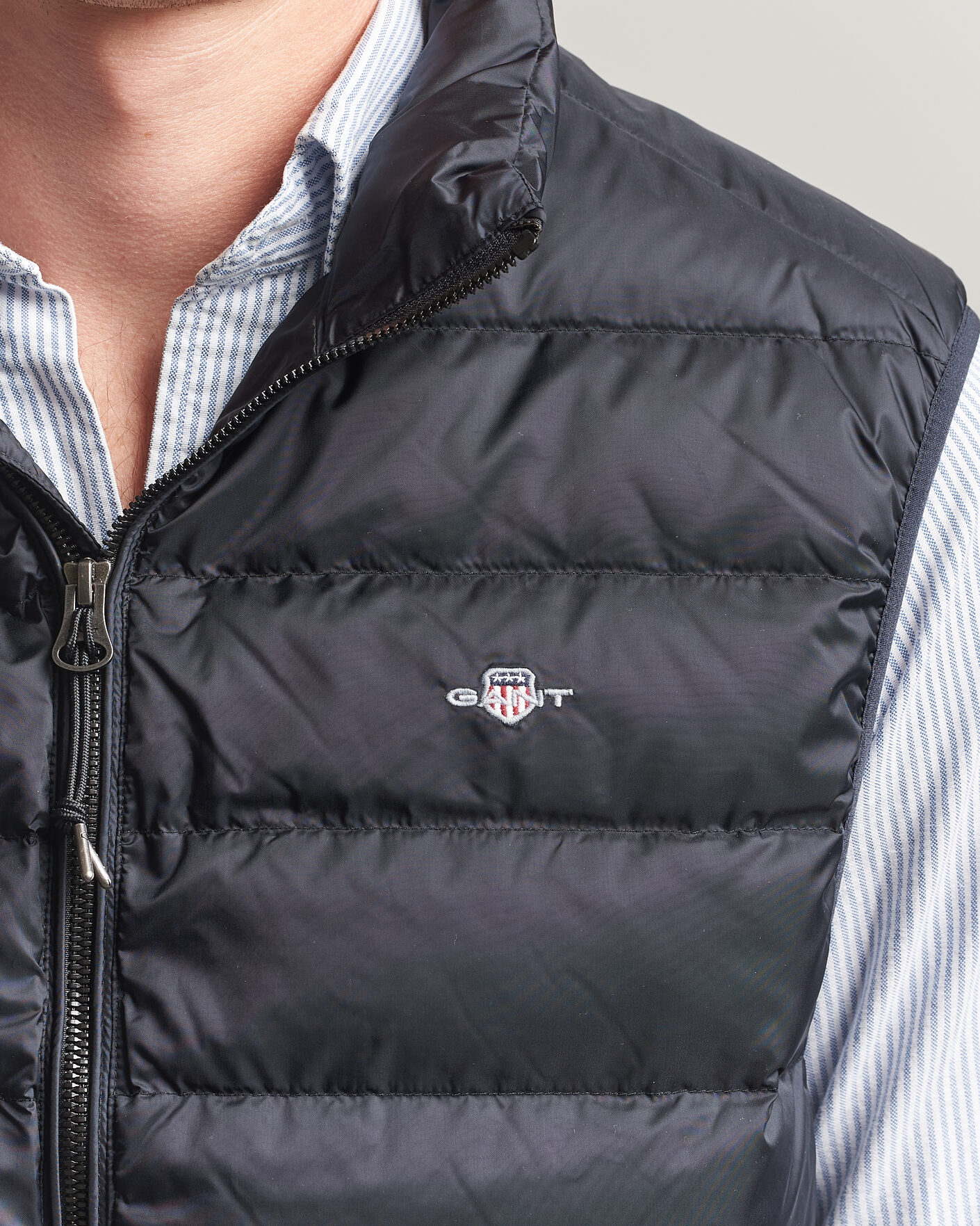 Uomini | Gilet | Gant | Light Down Vest Black