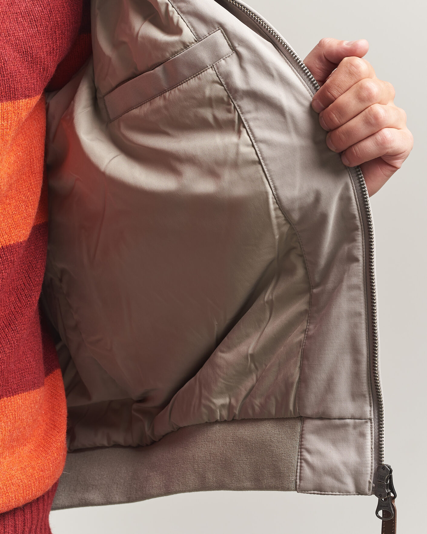 Uomini | Giacche | Gant | Hampshire Jacket Mist Taupe