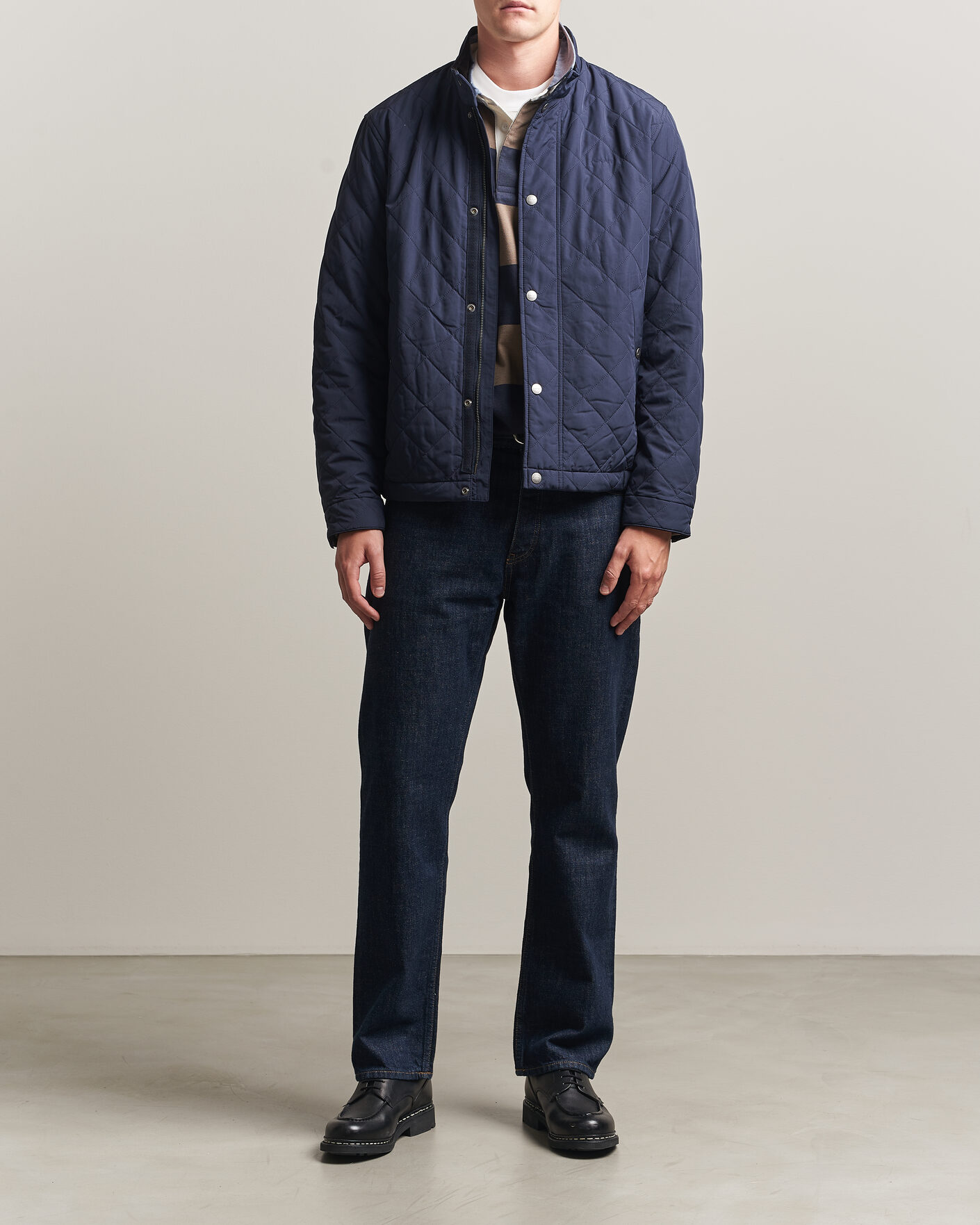 Uomini | Giacche | Gant | Classic Quilted Jacket Evening Blue