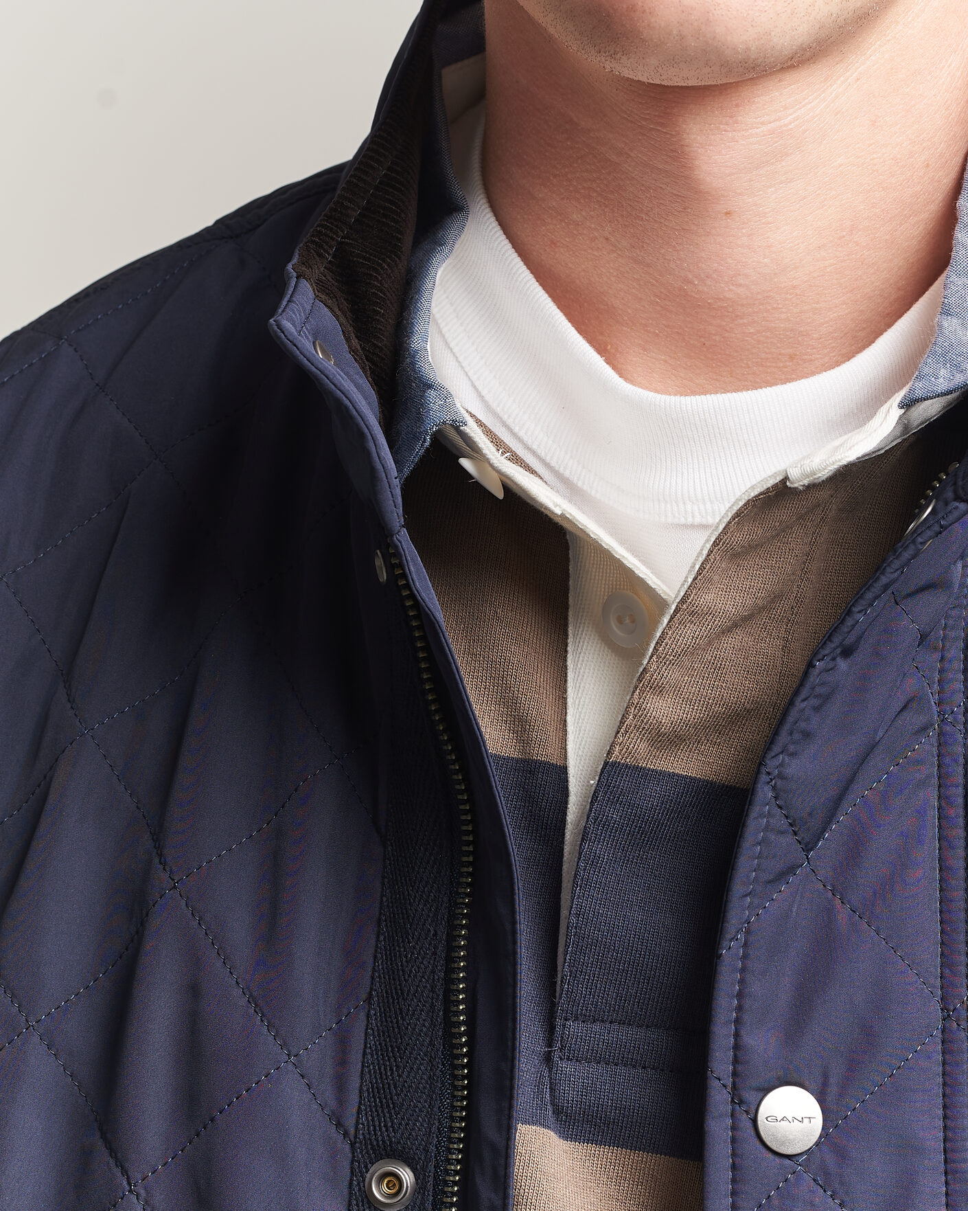 Uomini | Giacche | Gant | Classic Quilted Jacket Evening Blue