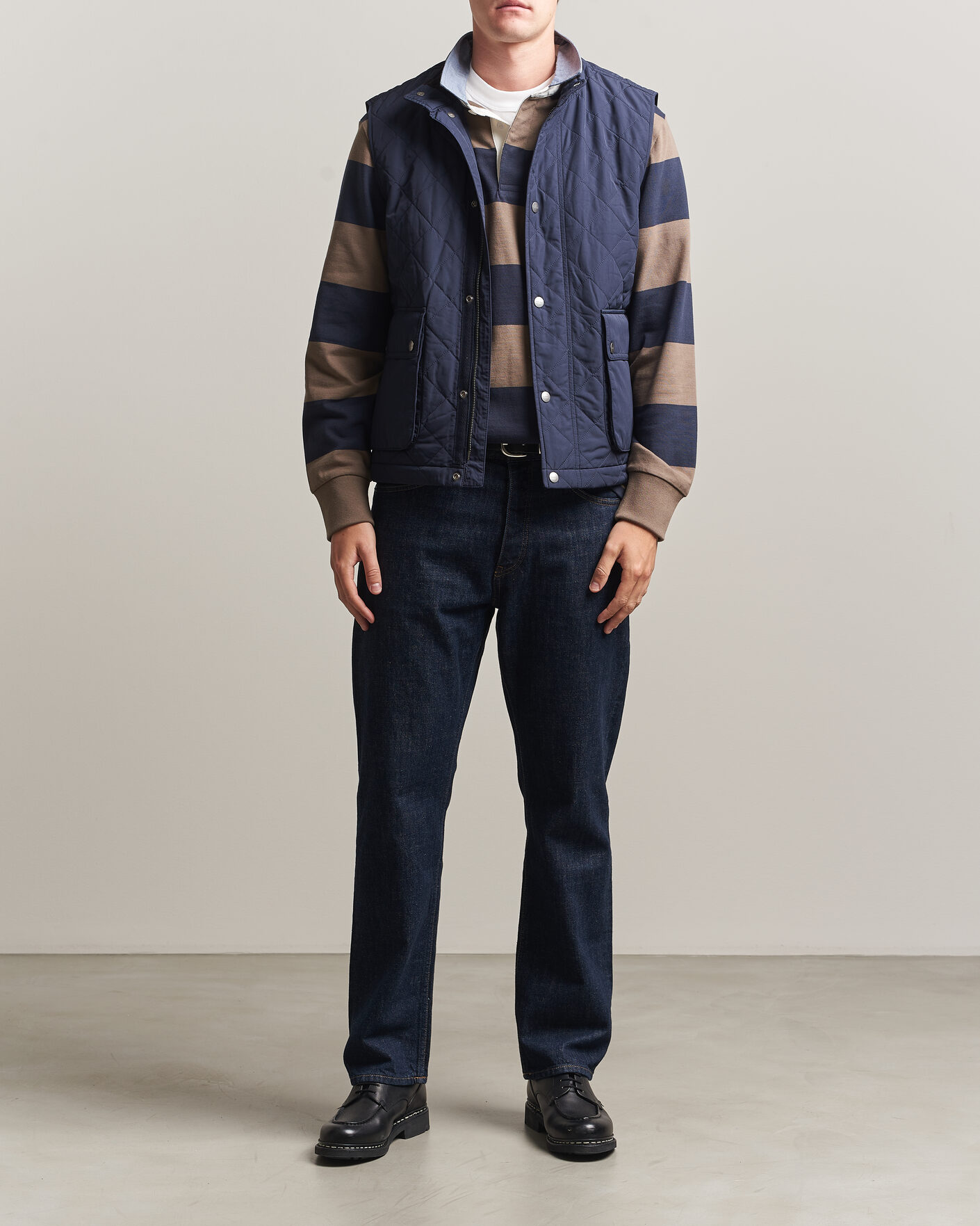Uomini | Gilet | Gant | Classic Quilted Vest Evening Blue