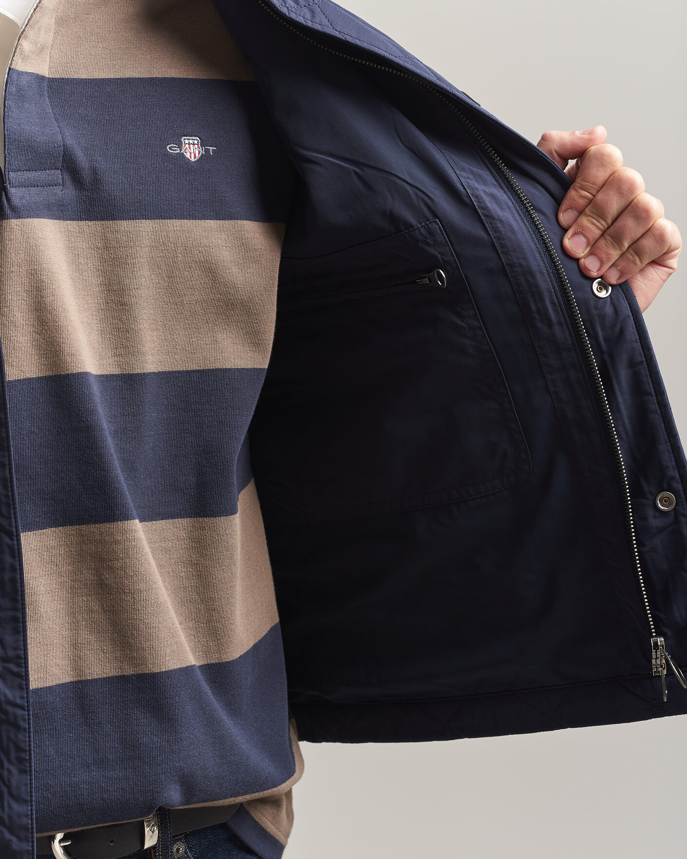 Uomini | Gilet | Gant | Classic Quilted Vest Evening Blue