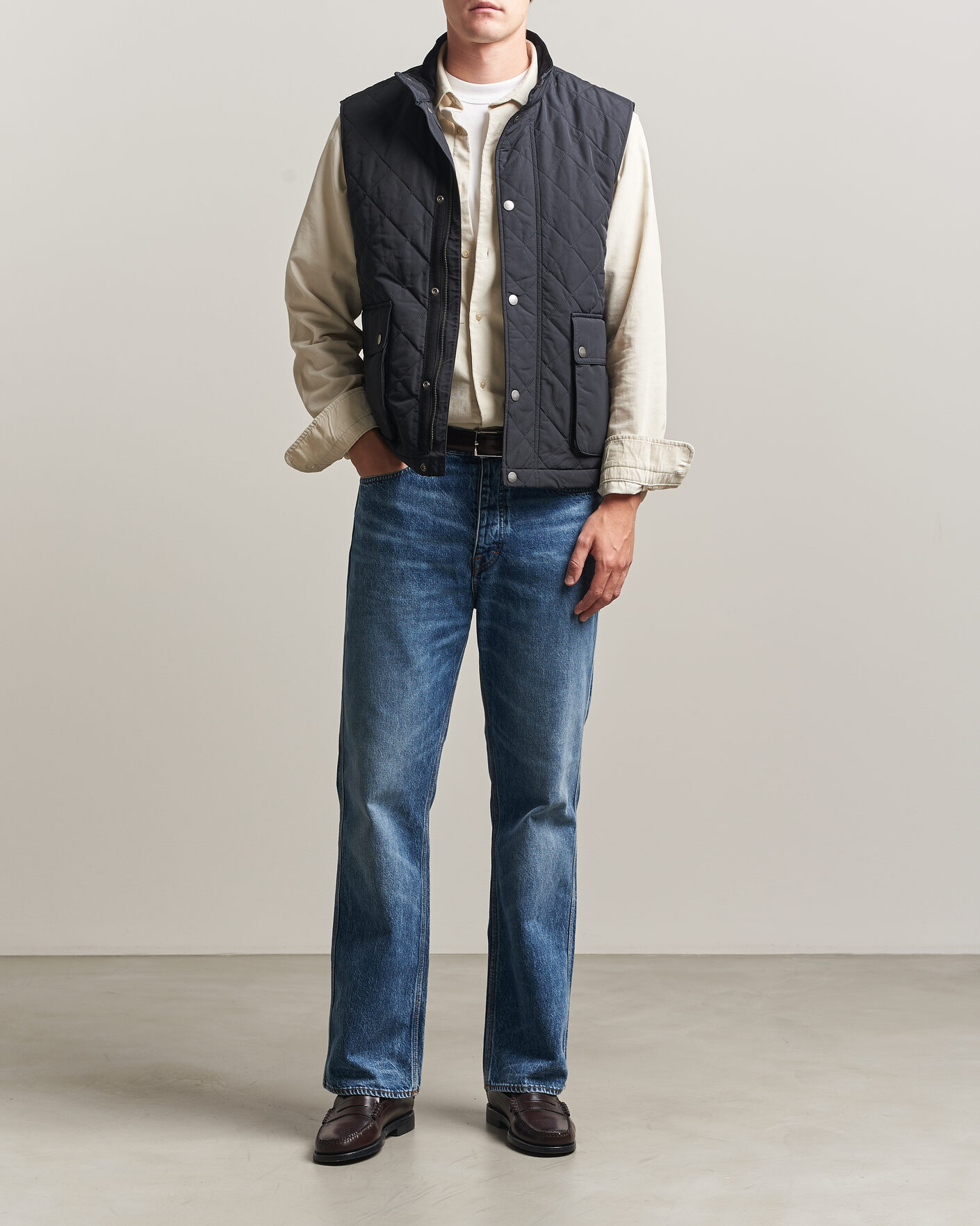Uomini | Gilet | Gant | Classic Quilted Vest Black