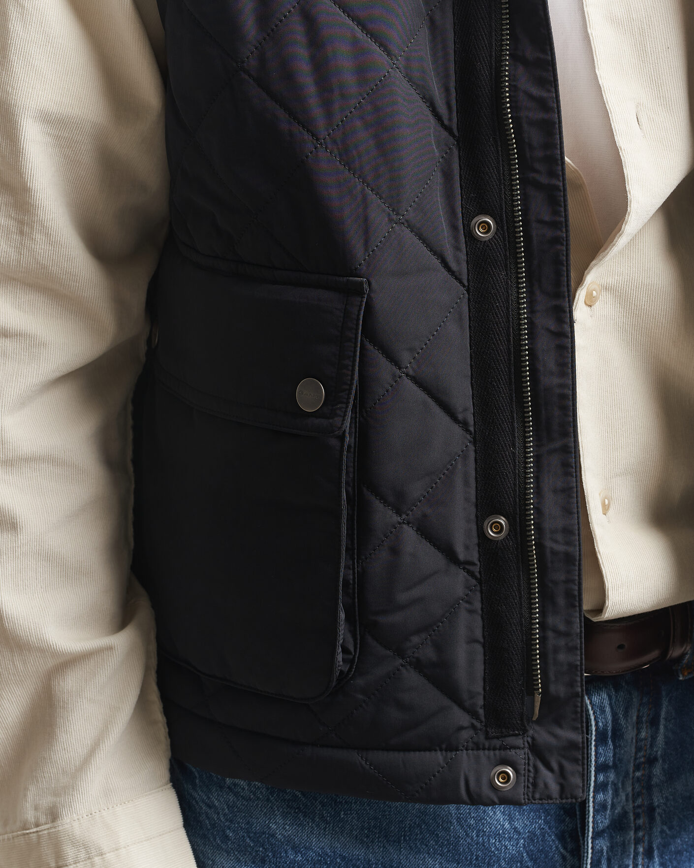 Uomini | Gilet | Gant | Classic Quilted Vest Black