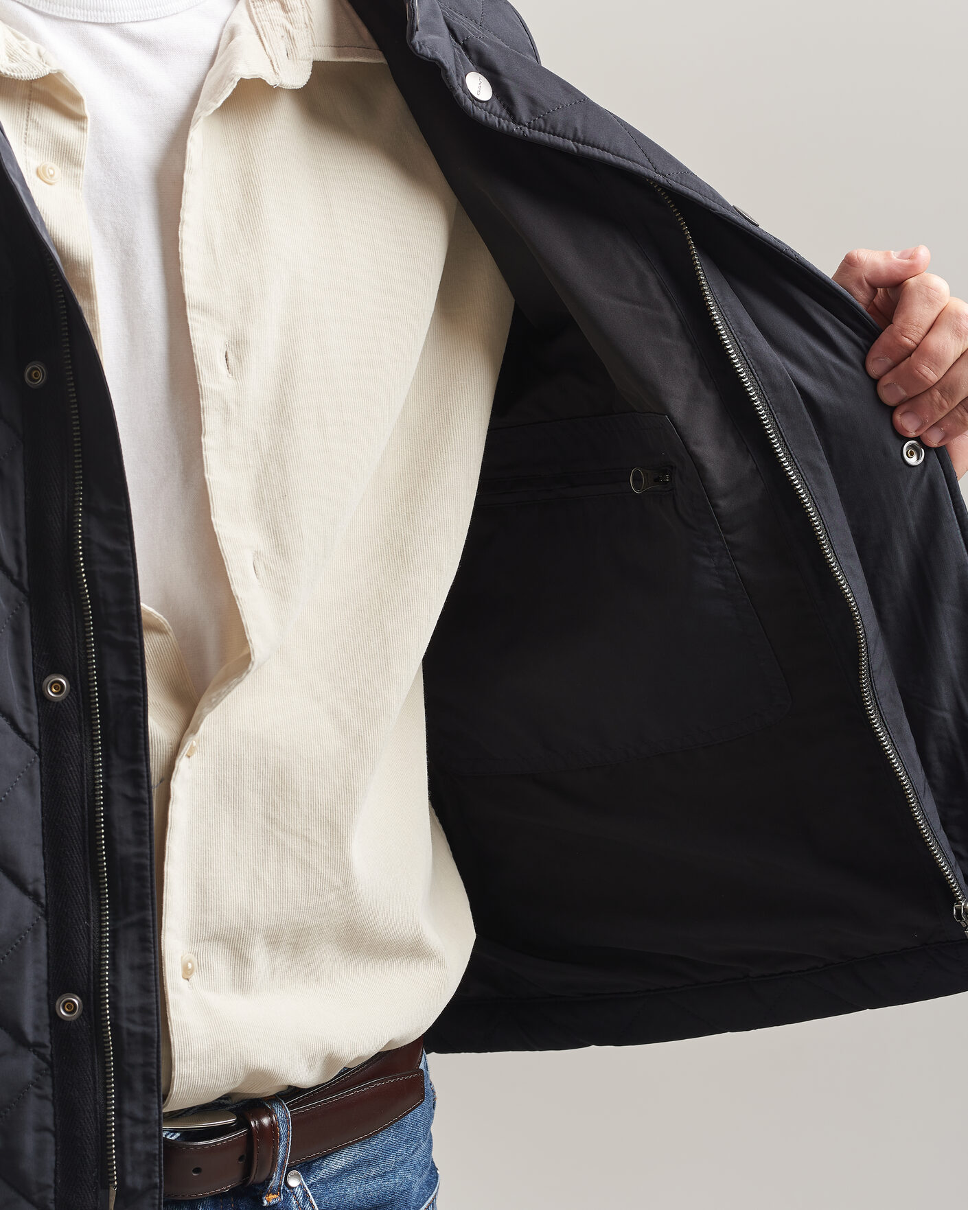 Uomini | Gilet | Gant | Classic Quilted Vest Black