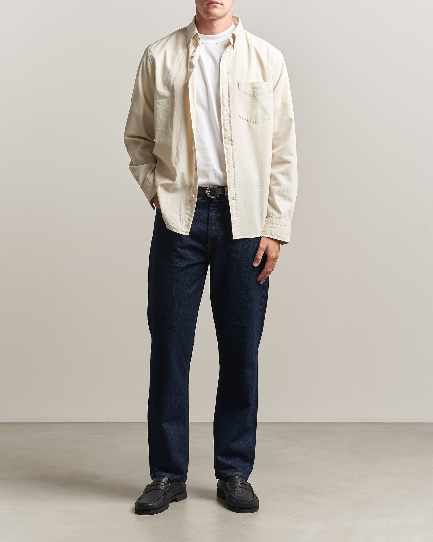 Uomini | Jeans | Gant | Straight Fit Jeans Dark Blue