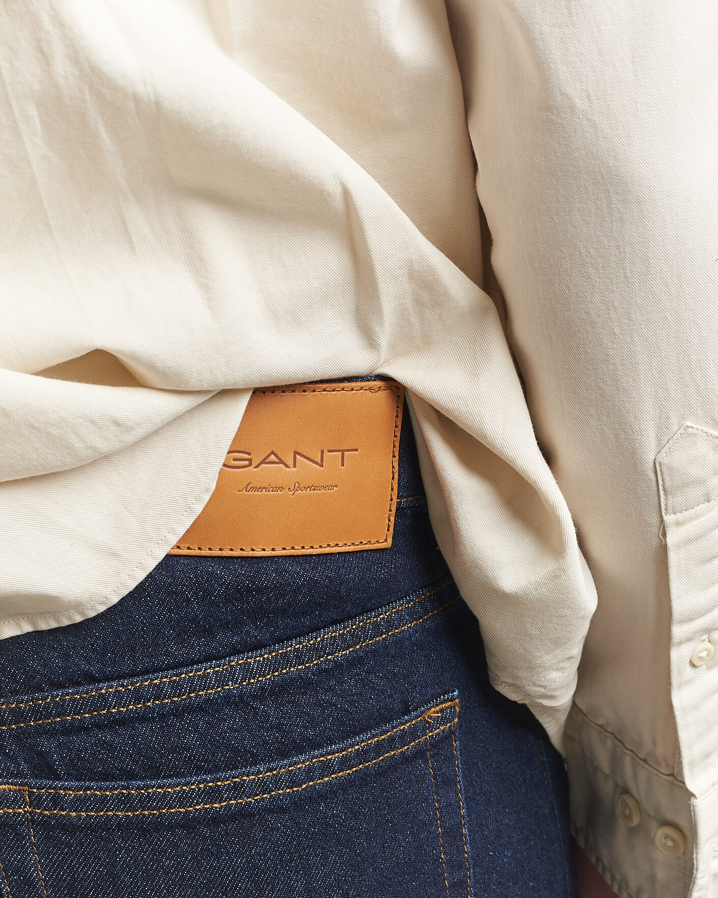 Uomini | Jeans | Gant | Straight Fit Jeans Dark Blue
