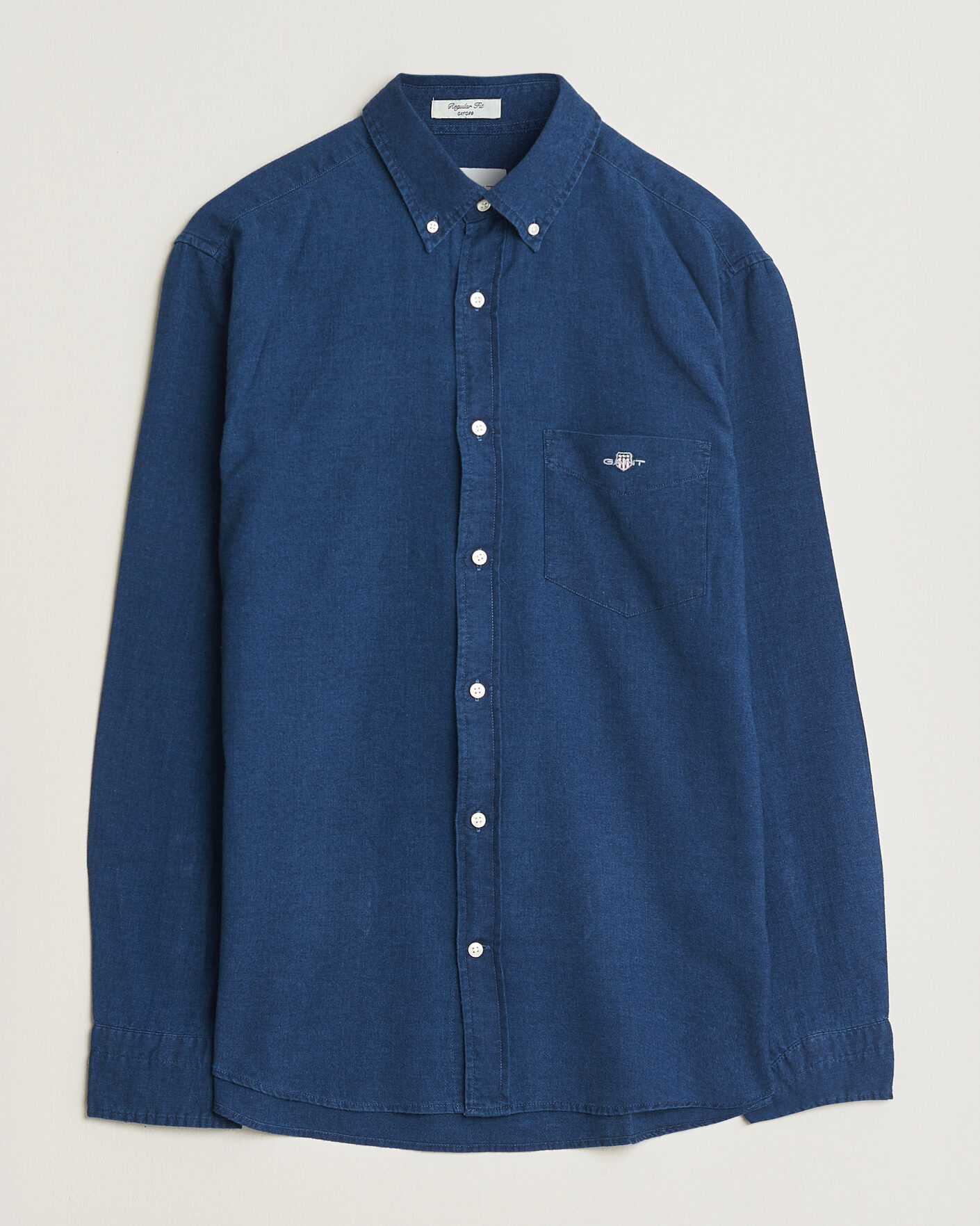 Uomini | Camicie | Gant | Regular Fit Indigo Oxford Shirt Dark Blue