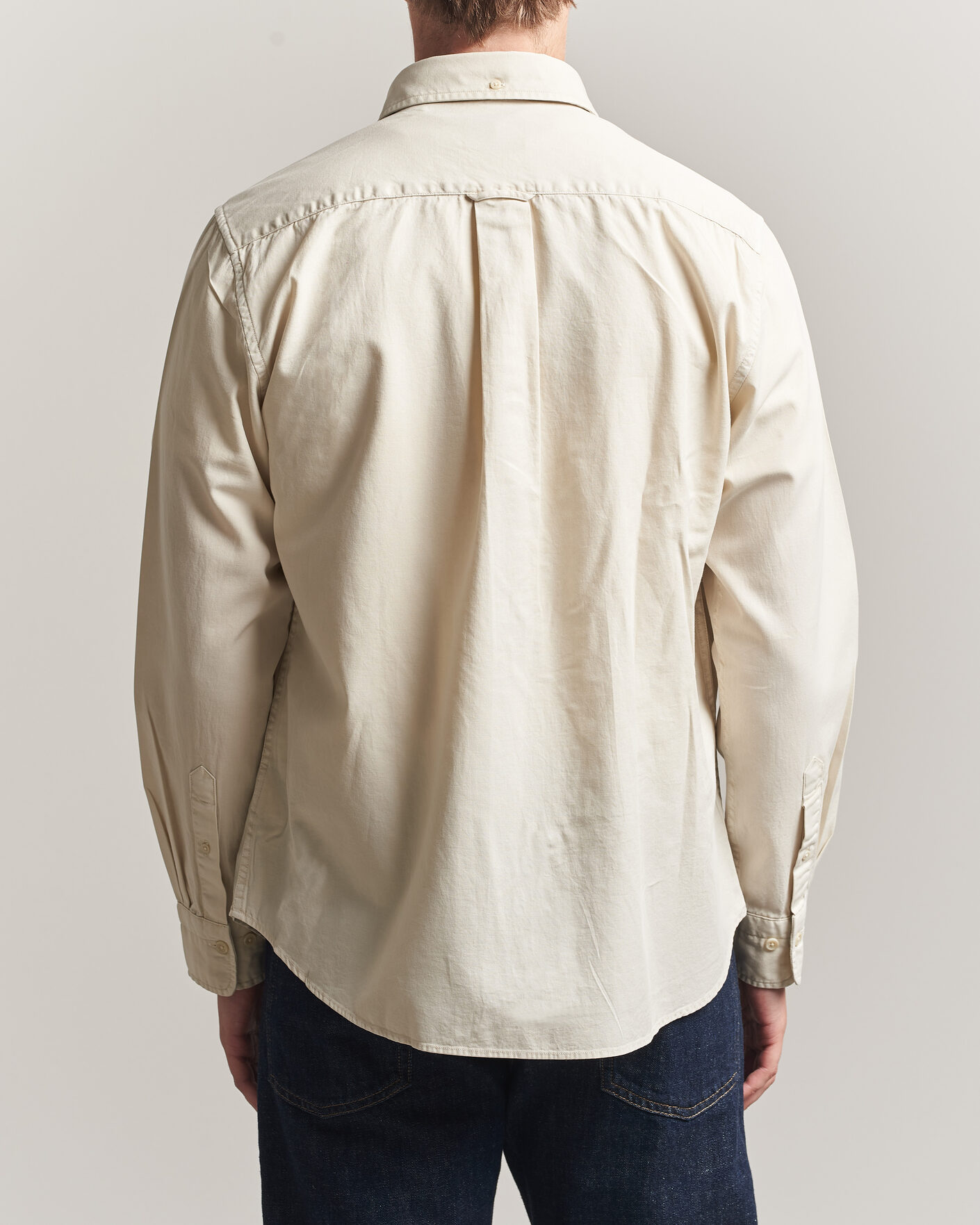 Uomini | Camicie | Gant | Regular Fit Garment Dyed Twill Shirt Sand