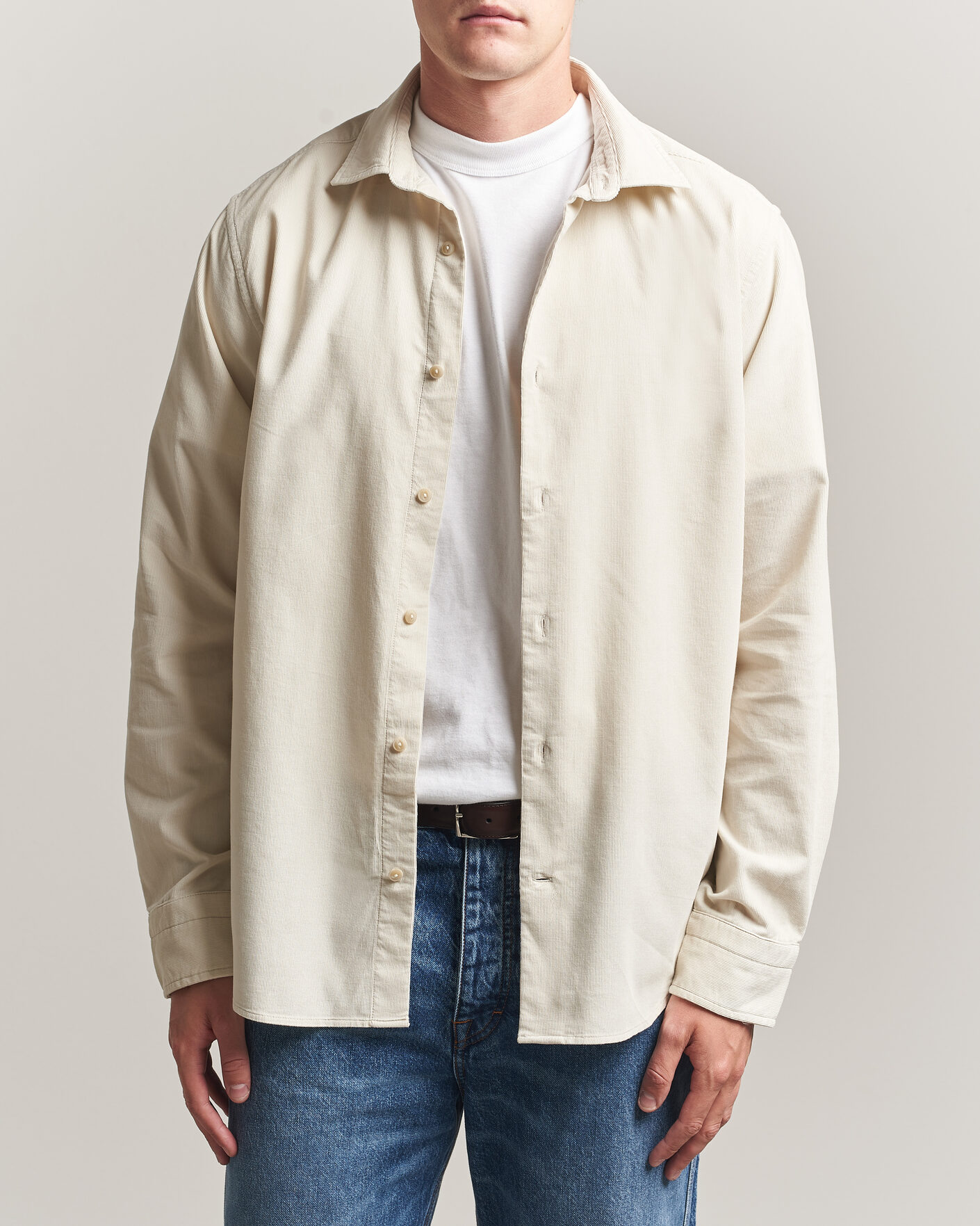 Uomini | Camicie | Gant | Regular Fit Baby Cord Shirt Sand