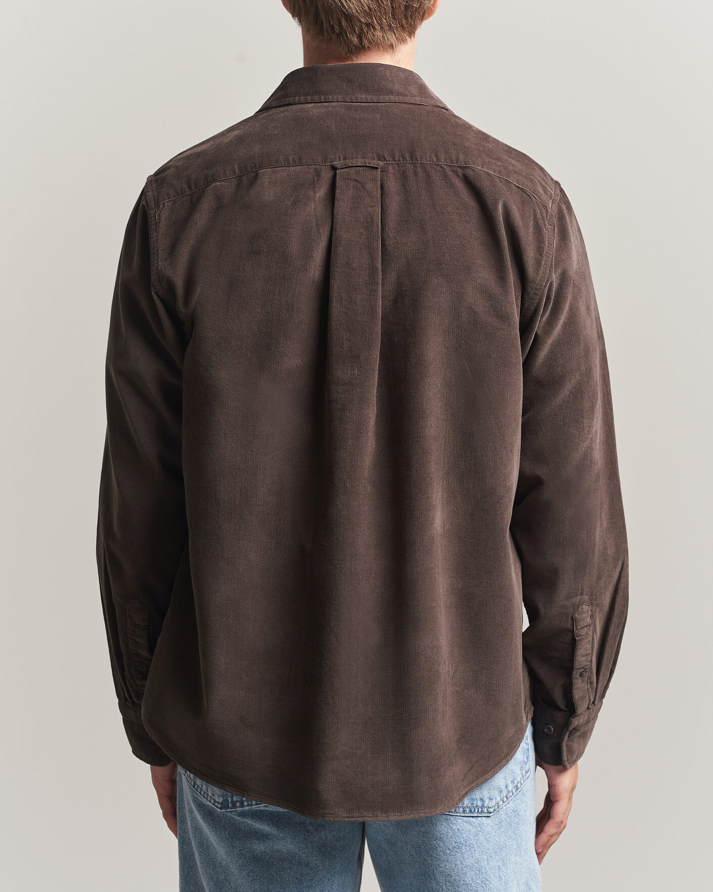 Uomini | Camicie | Gant | Regular Fit Baby Cord Shirt Shadow Brown