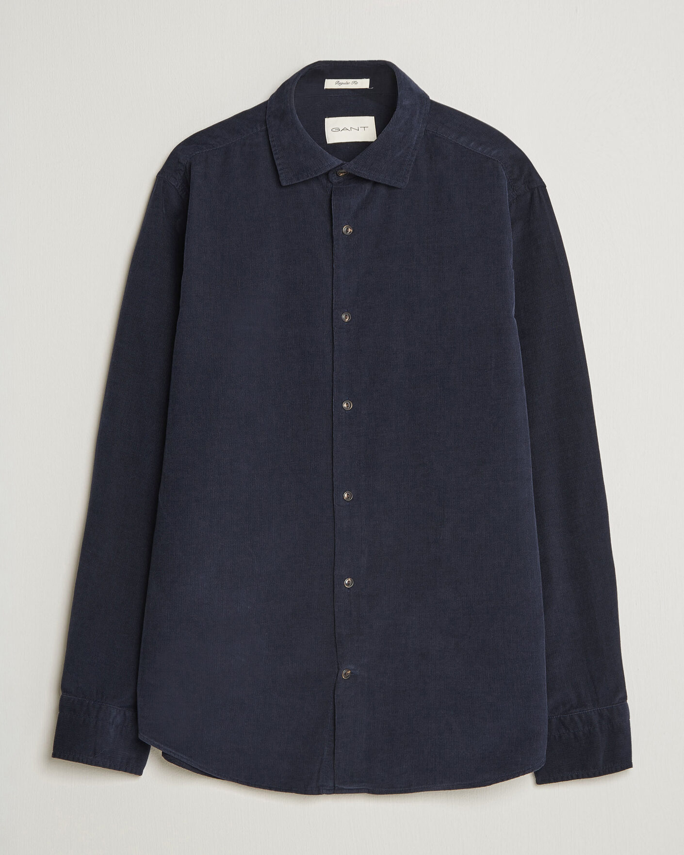 Uomini | Camicie | Gant | Regular Fit Baby Cord Shirt Evening Blue