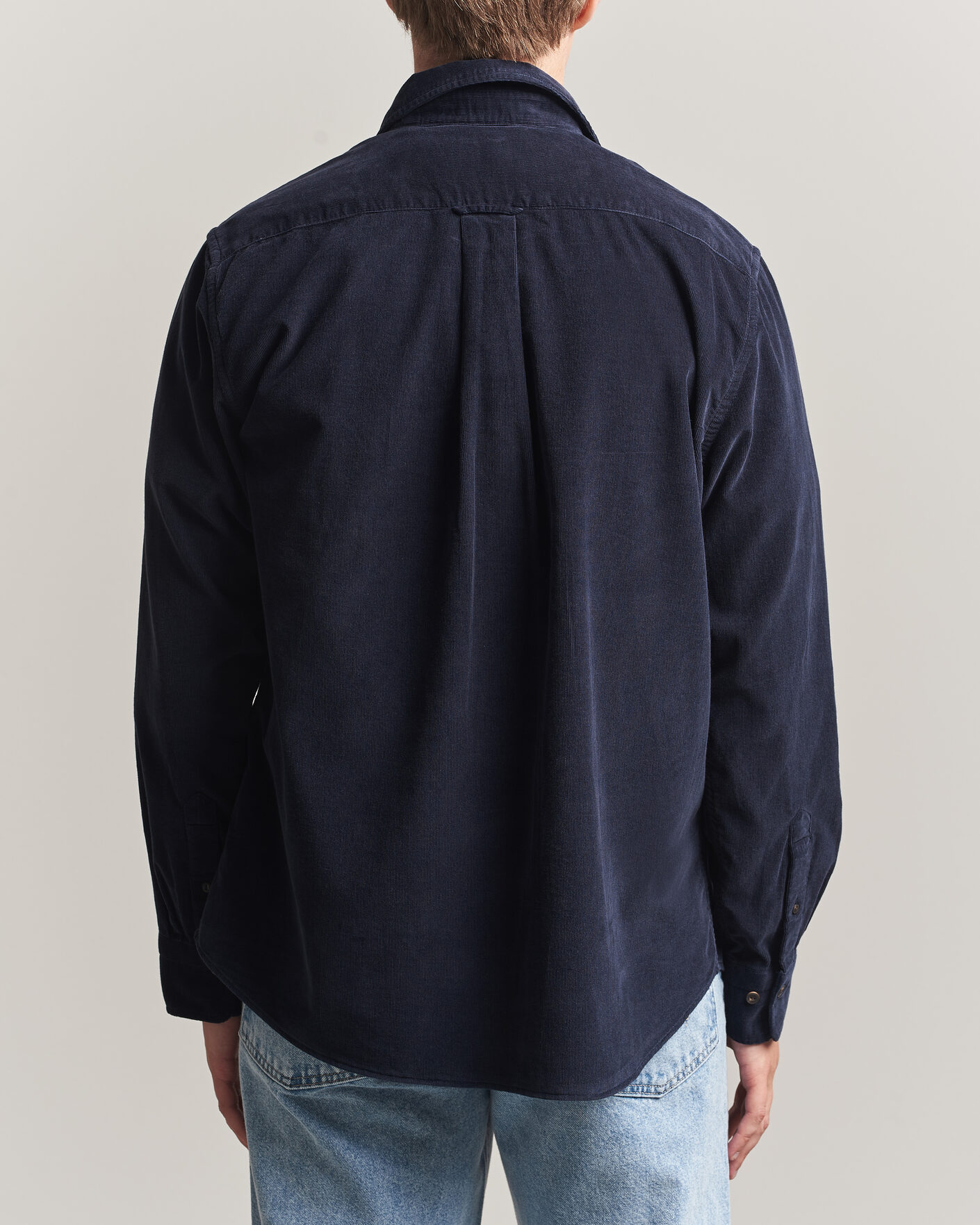 Uomini | Camicie | Gant | Regular Fit Baby Cord Shirt Evening Blue