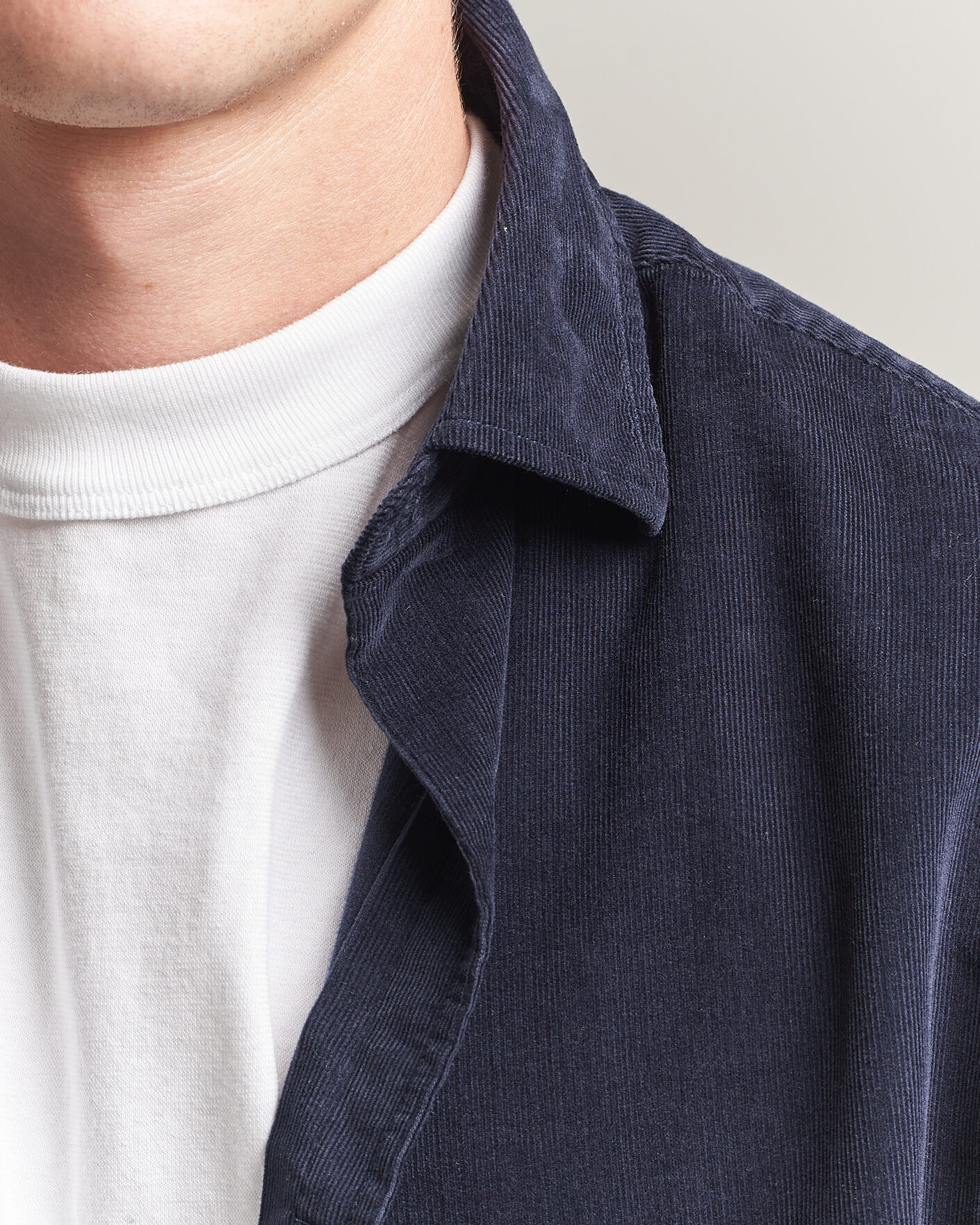 Uomini | Camicie | Gant | Regular Fit Baby Cord Shirt Evening Blue