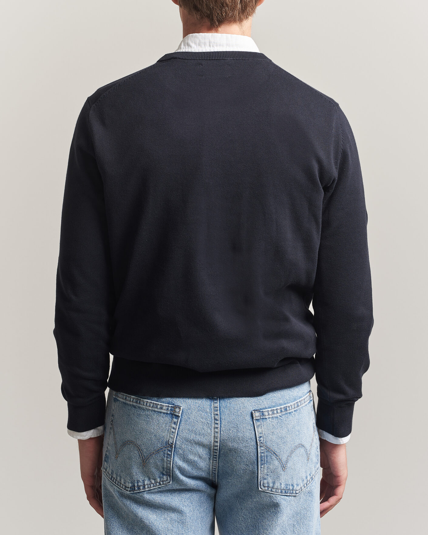 Uomini | Maglieria | Gant | Classic Cotton Crew Neck Black