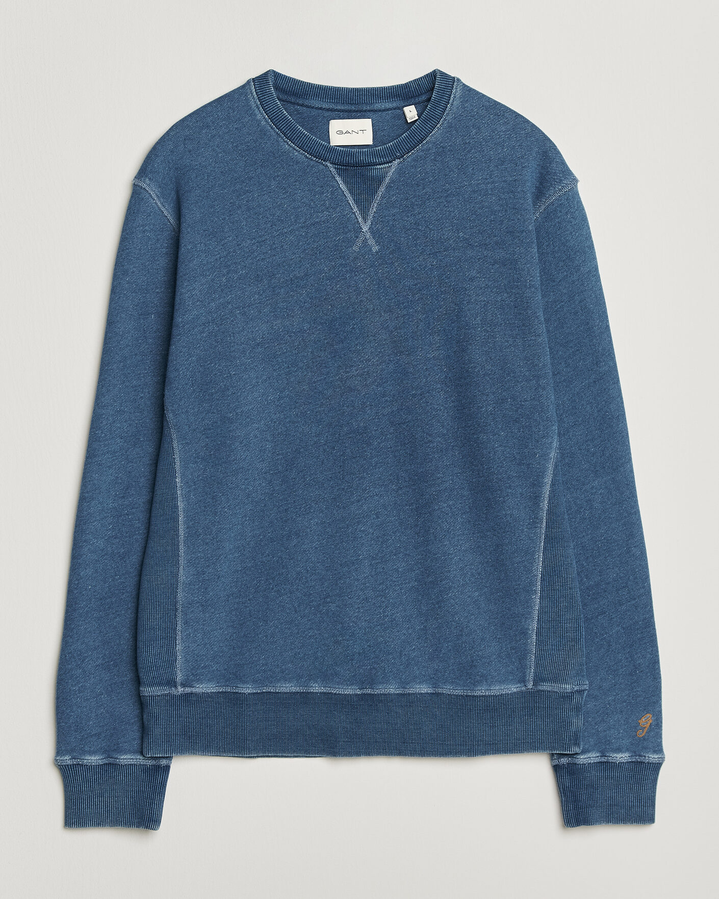 Uomini | Maglieria | Gant | Vintage Crew Neck Sweatshirt Indigo