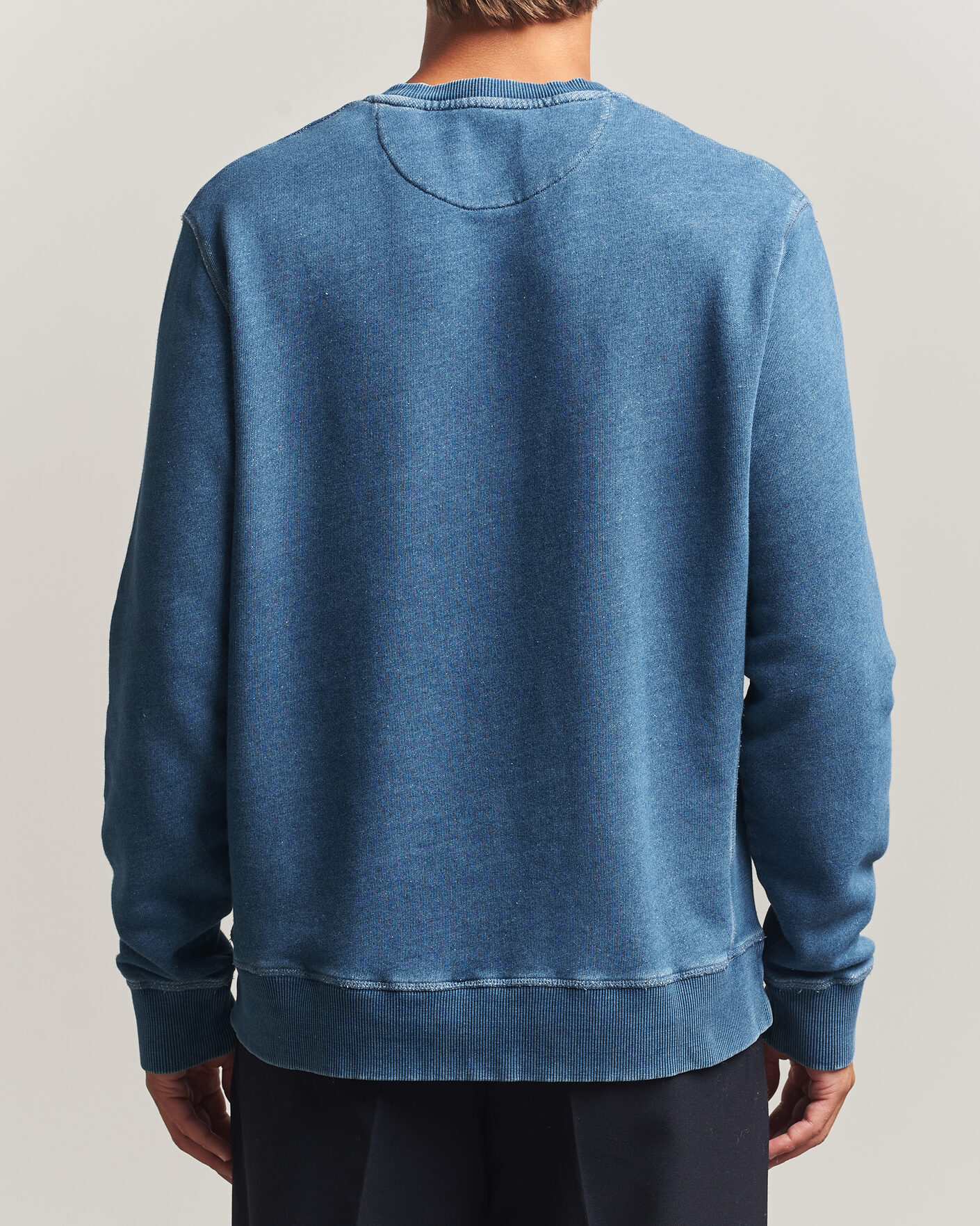 Uomini | Maglieria | Gant | Vintage Crew Neck Sweatshirt Indigo