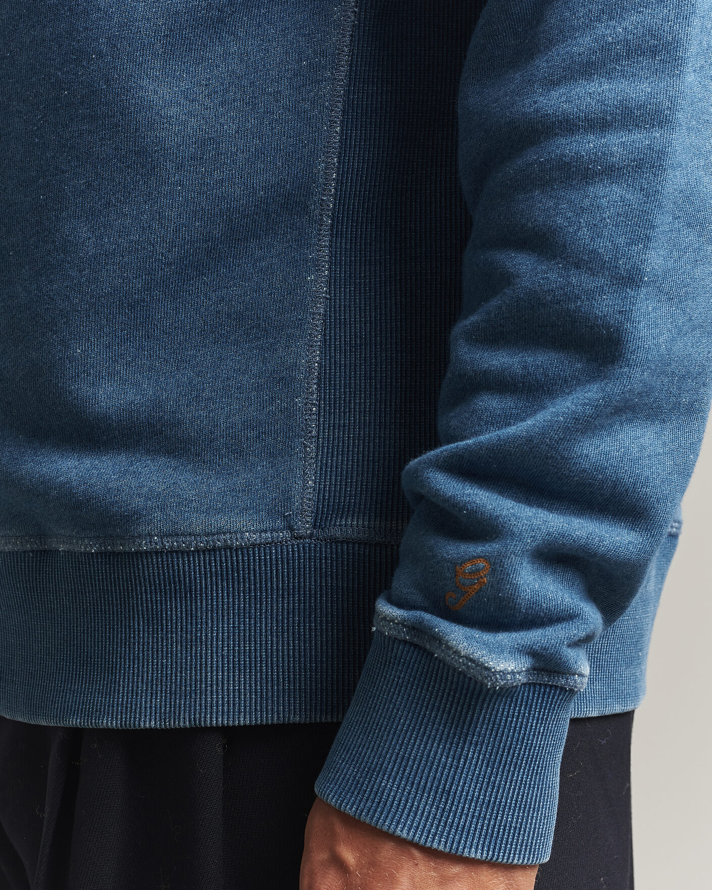 Uomini | Maglieria | Gant | Vintage Crew Neck Sweatshirt Indigo