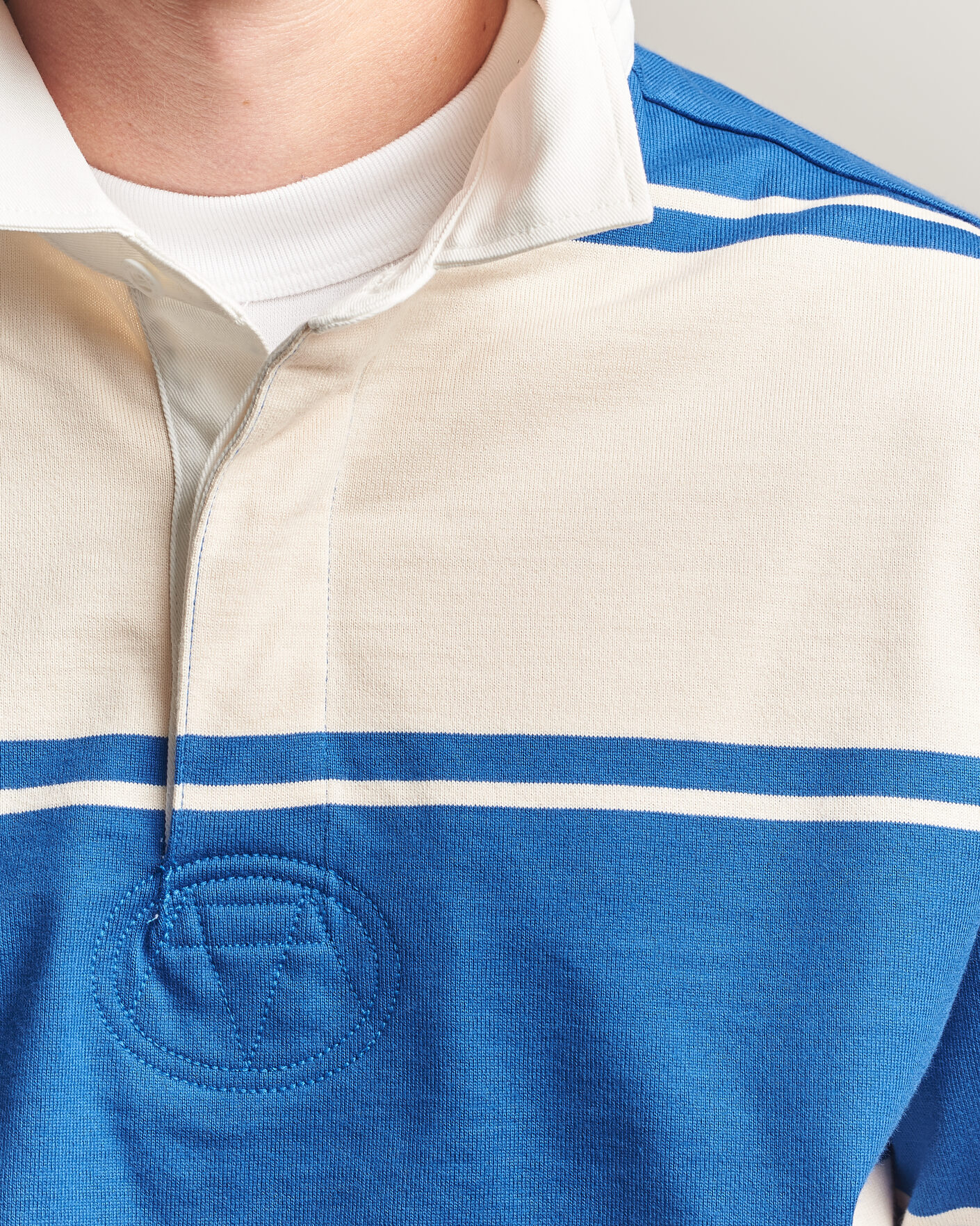 Uomini | Maglieria | Gant | Striped Rugger Nautical Blue