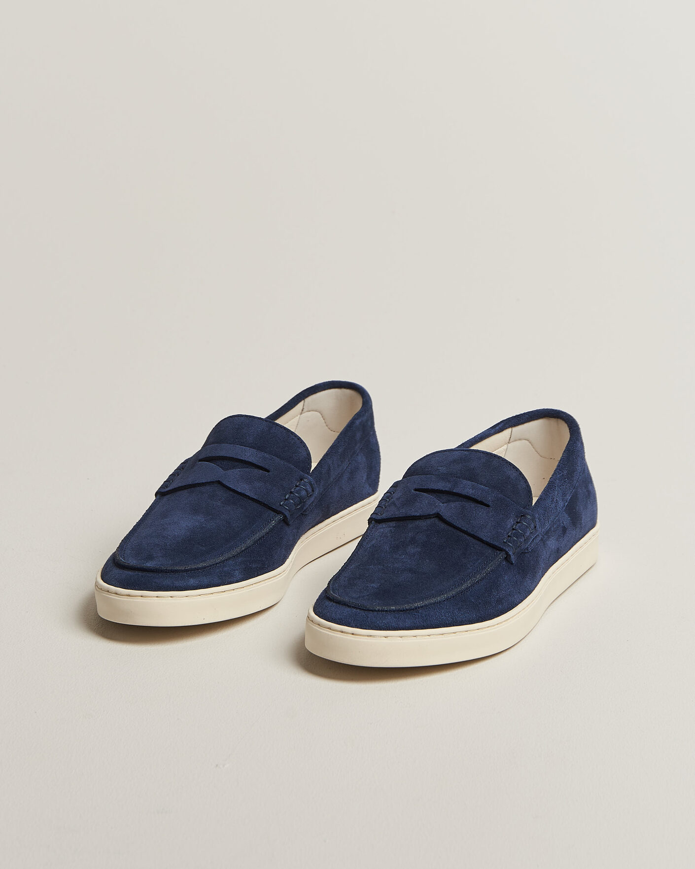Uomini | Mocassini | Brunello Cucinelli | Penny Loafers Midnight Blue