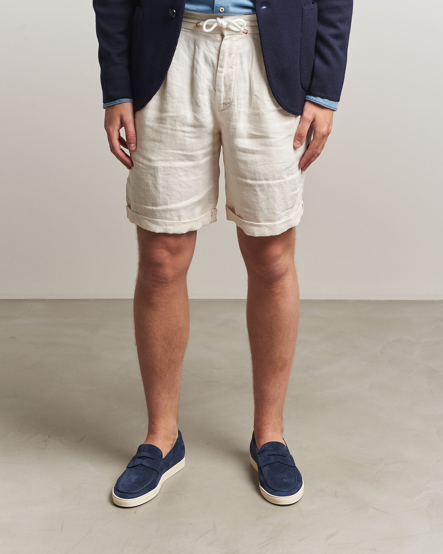 Uomini | Mocassini | Brunello Cucinelli | Penny Loafers Midnight Blue