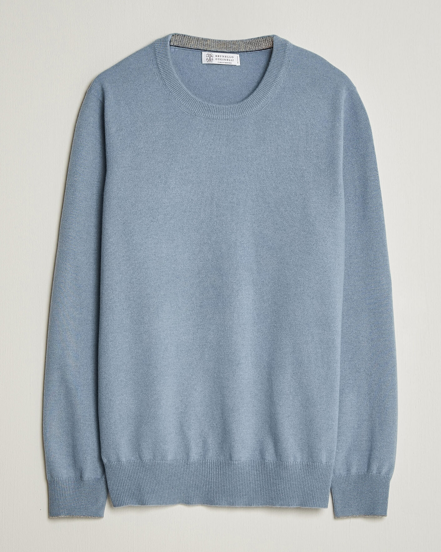 Uomini | Maglieria | Brunello Cucinelli | 2 Ply Cashmere Pullover Denim Blue